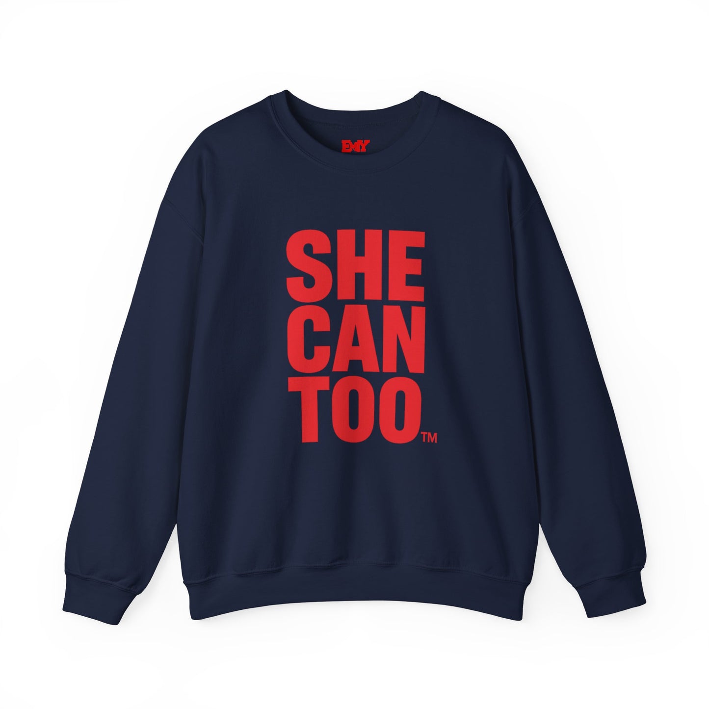 She Can Too Red Sweatshirt (Unapologetically Me)