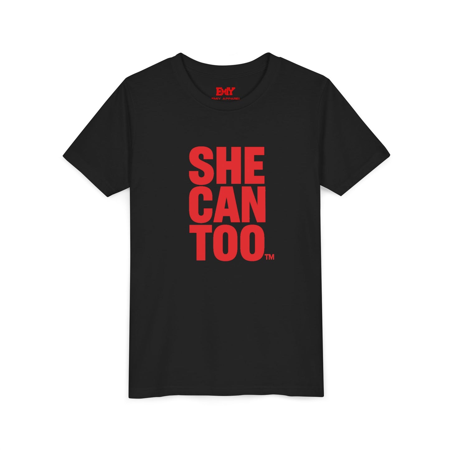 Empowerment Youth Tee - "She Can Too" Inspirational Shirt