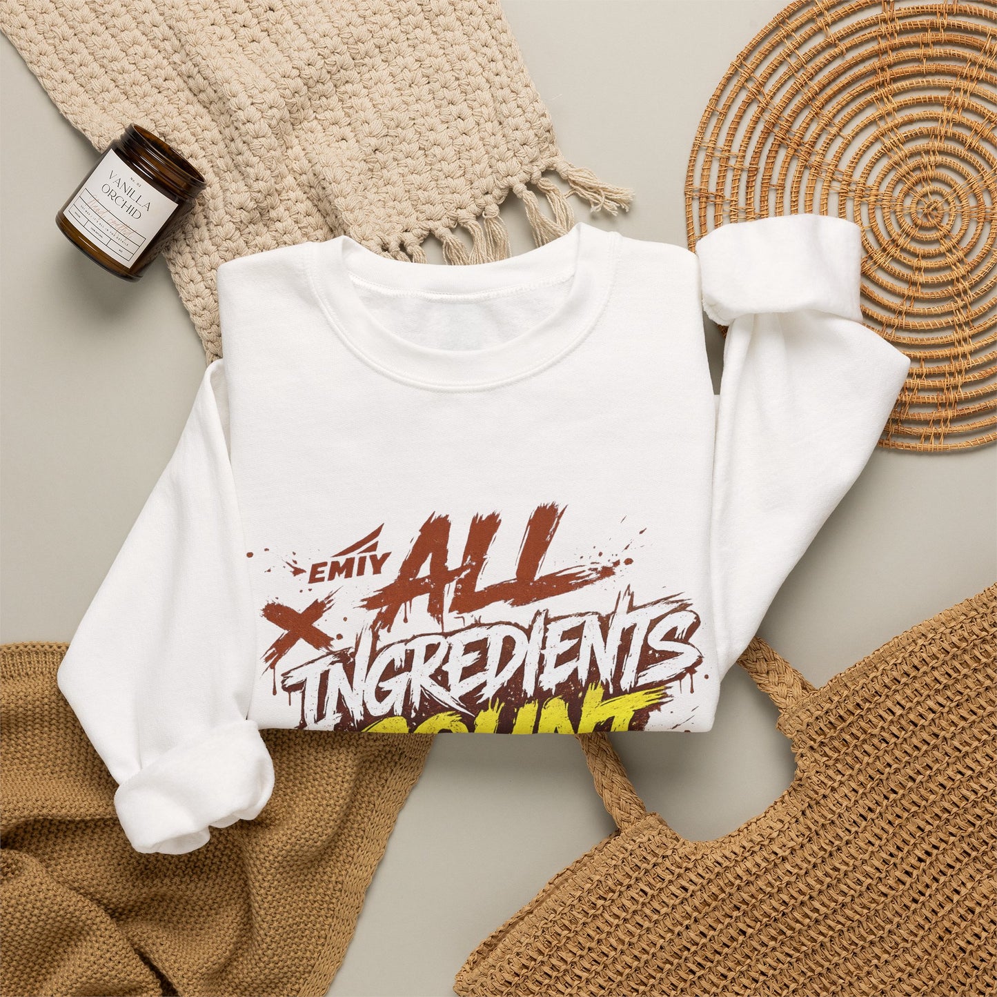 "All Ingredients Count" Crew Sweatshirt