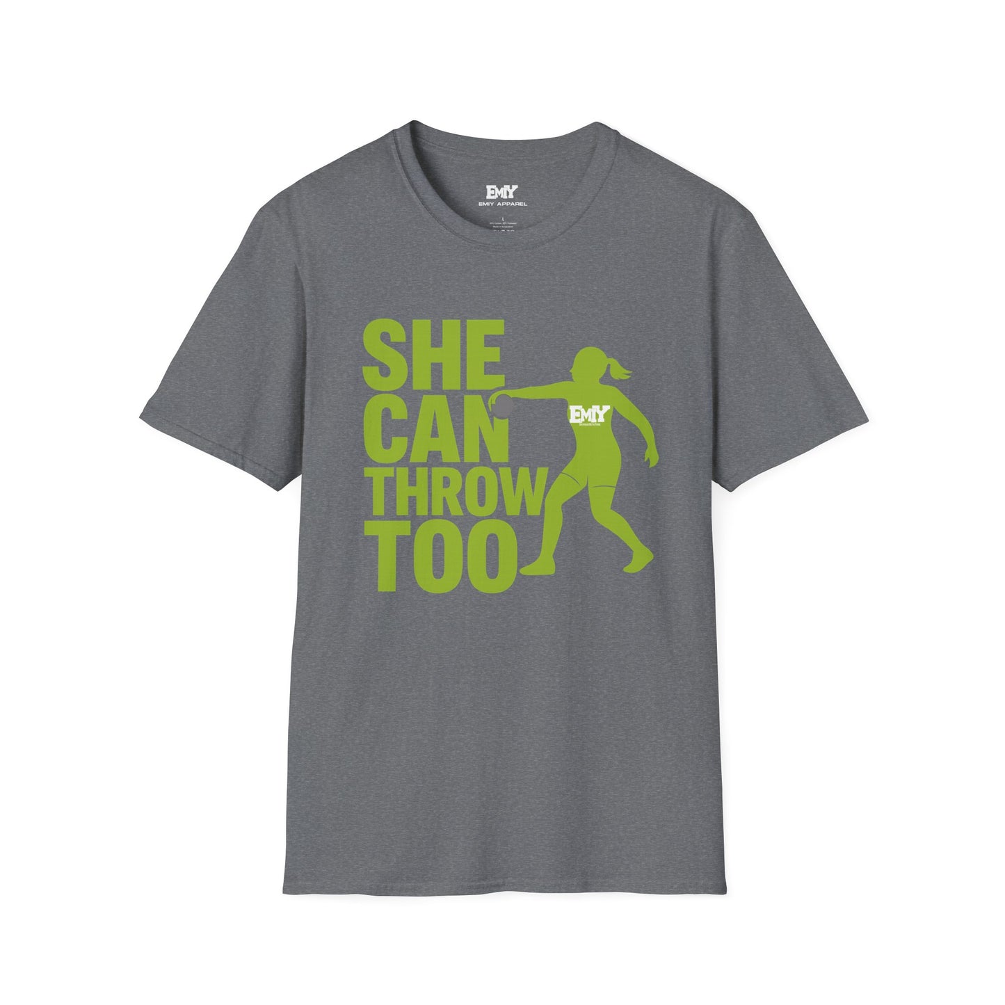 EMIY She Can Throw Too T-shirt