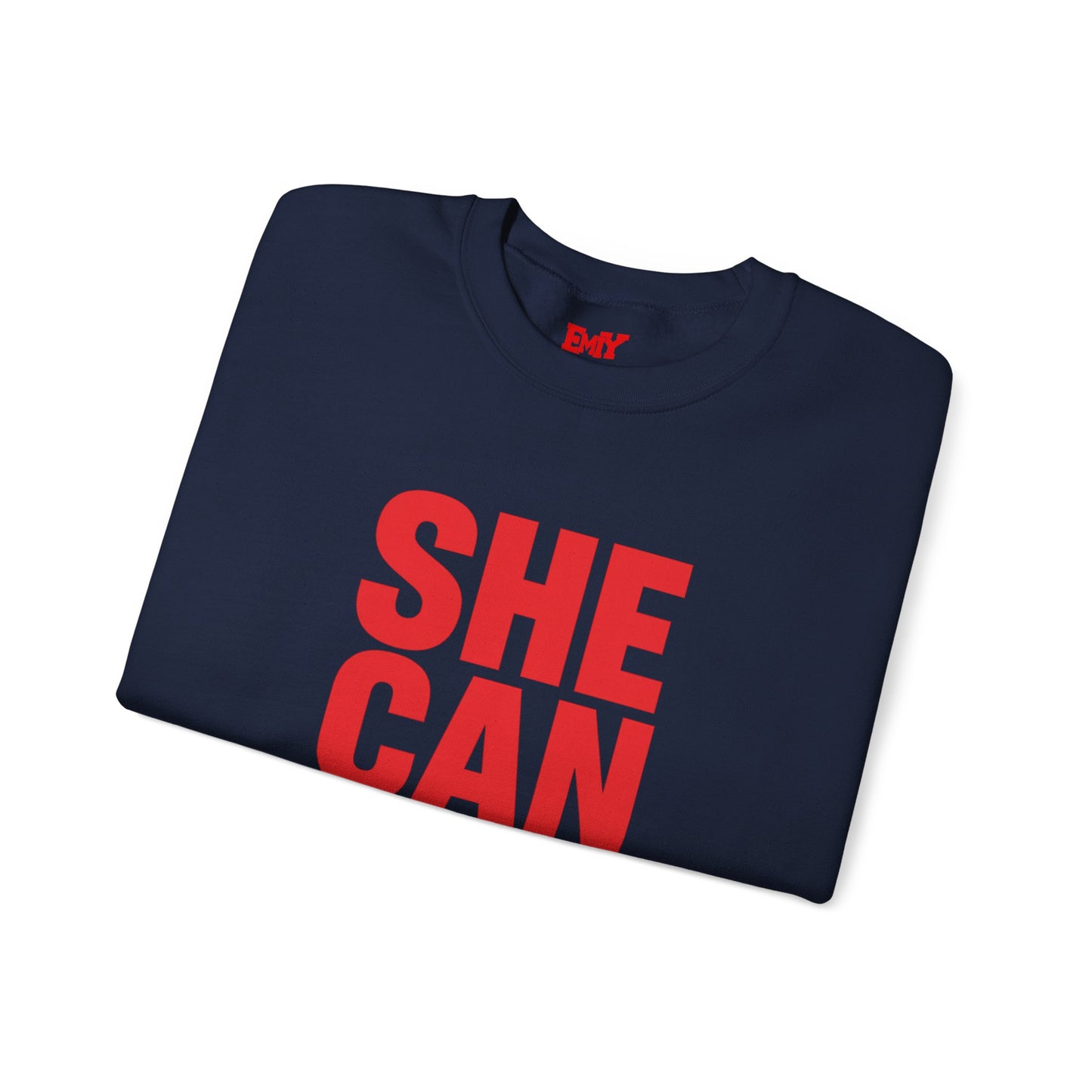 She Can Too Red Sweatshirt (Unapologetically Me)