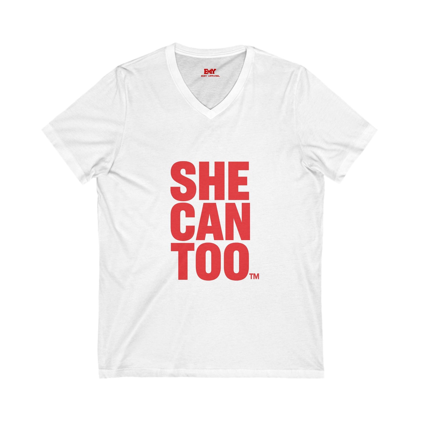 She Can Too V-Neck Tee (Delta's)