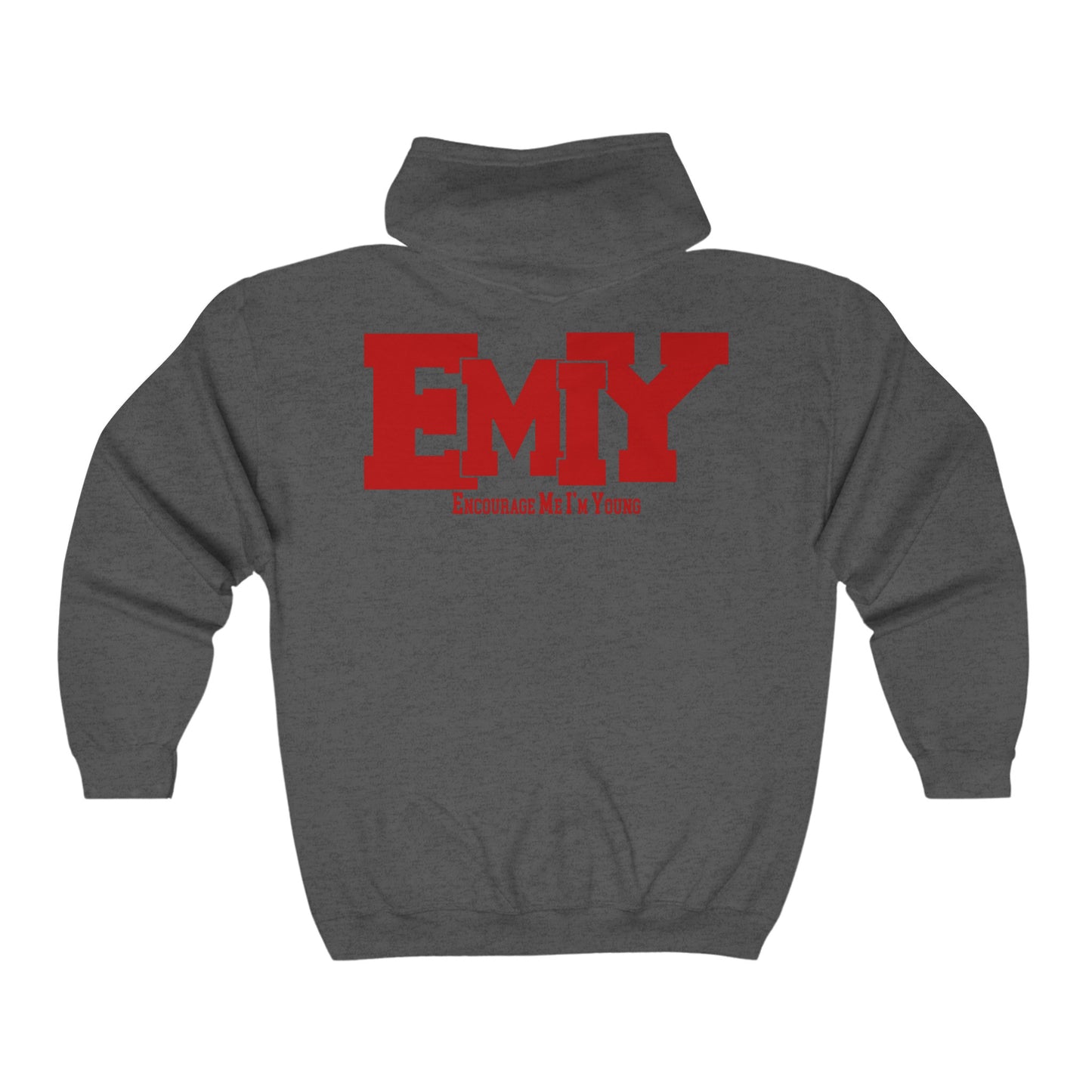 New EMIY Red Teen Zip Hoodie