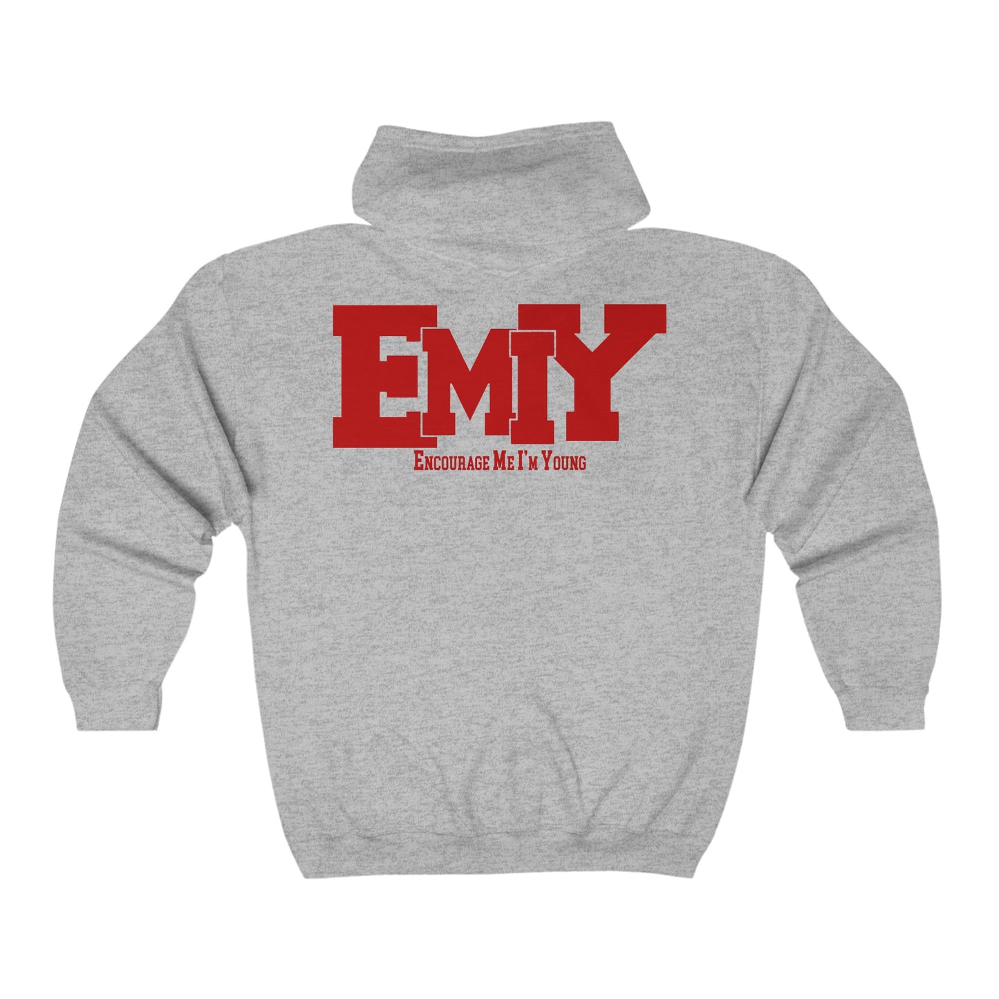 New EMIY Red Teen Zip Hoodie