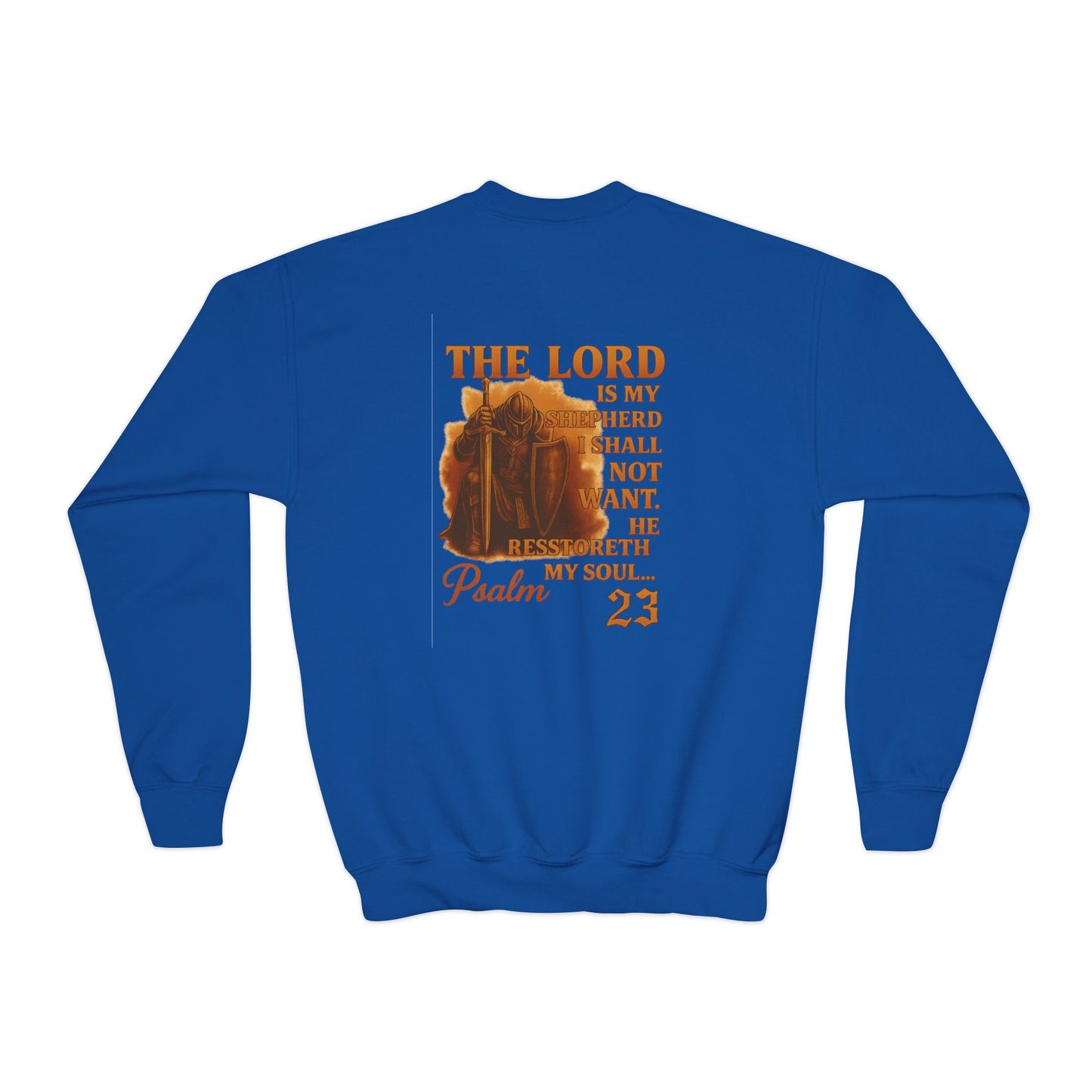 EMIY Kids Sweatshirt - Psalm 23 'The Lord Is My Shepherd' Youth Pullover