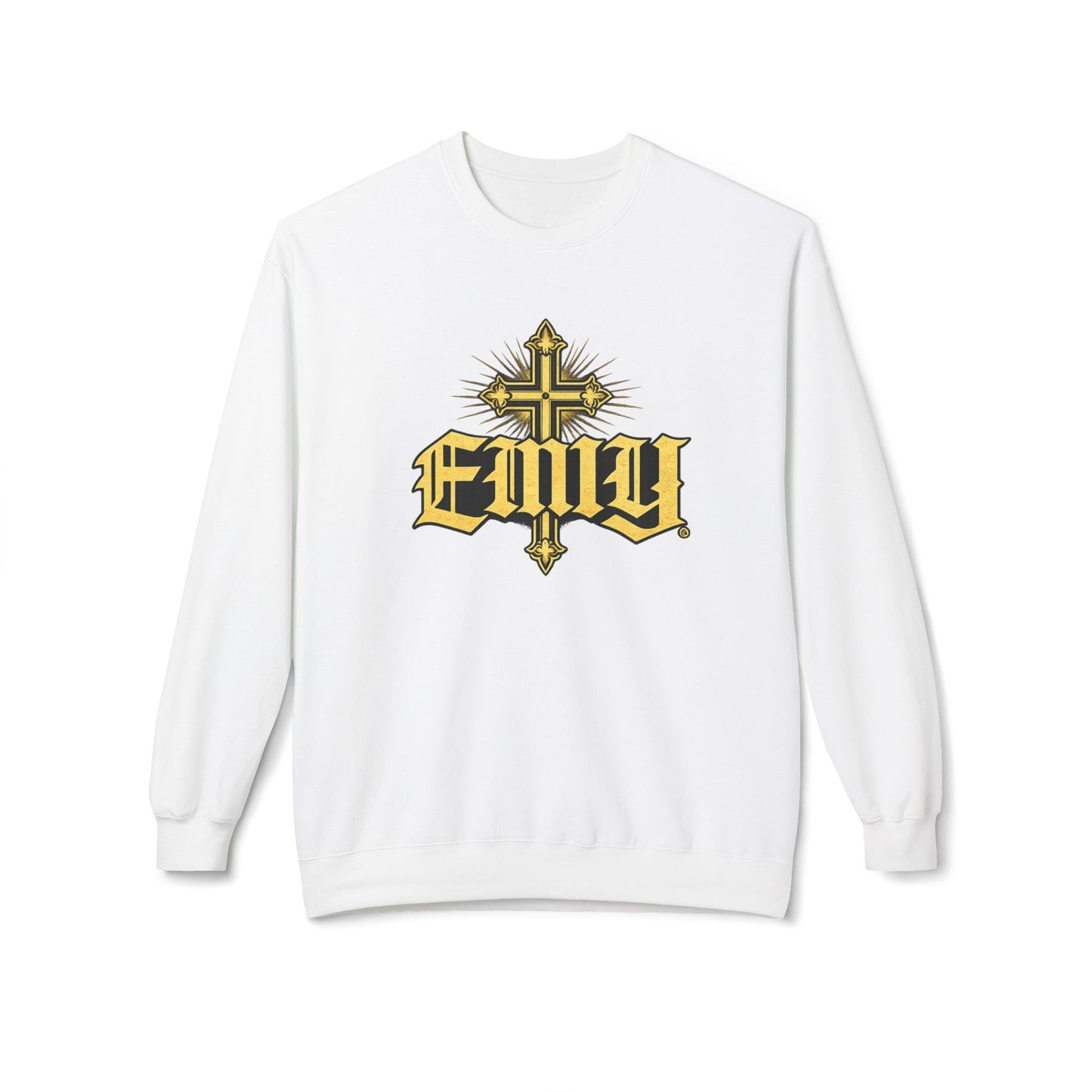 EMIY Wisdom Cross Crewneck Sweatshirt — "Wisdom Doesn’t Shout, It Leads"