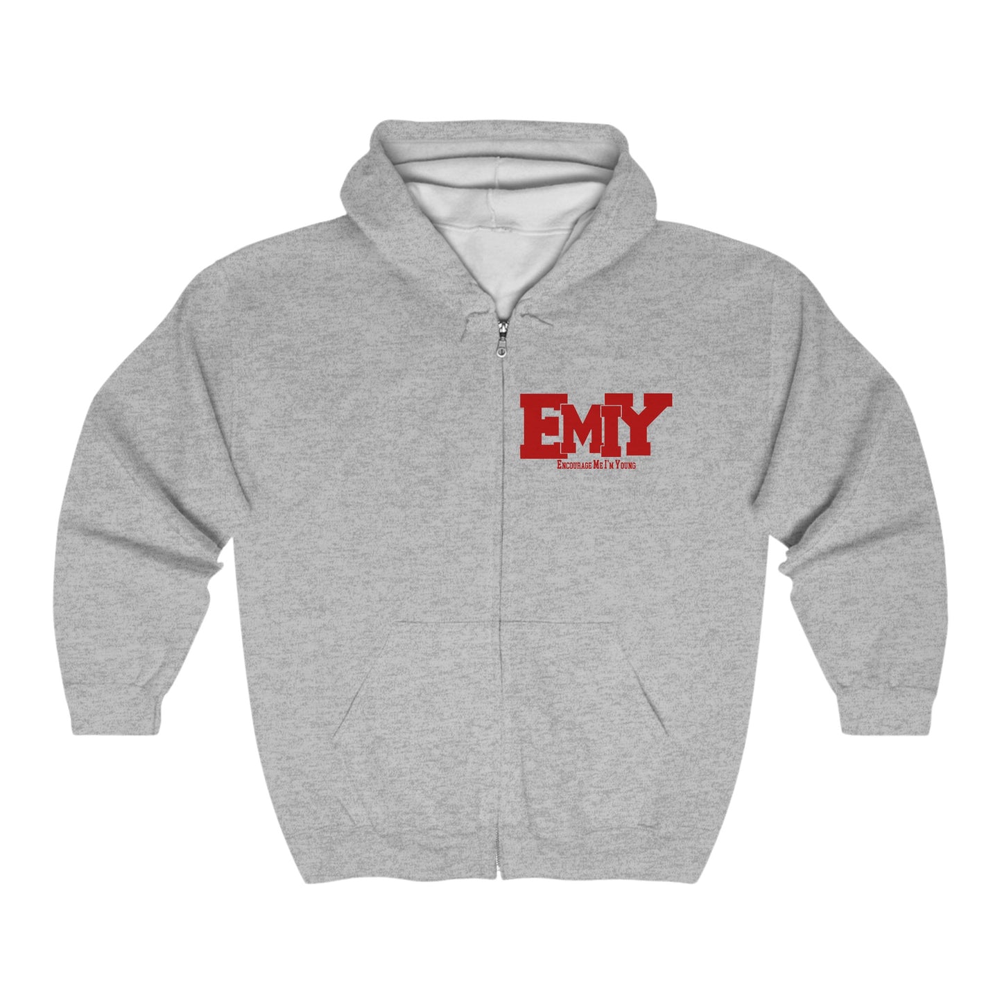 New EMIY Red Teen Zip Hoodie