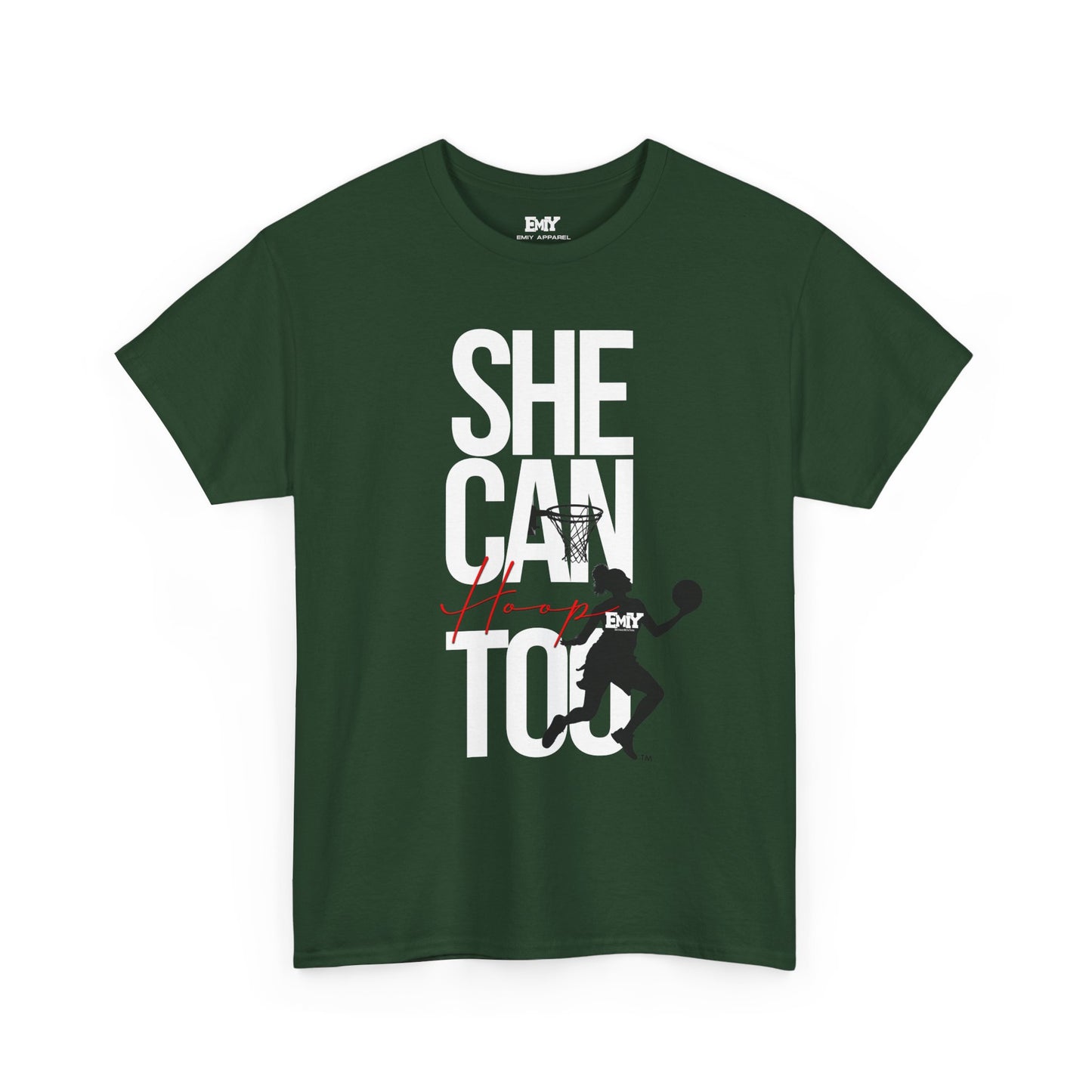 She Can Hoop Too-(She Leads) by EMIY Apparel Limited Edition