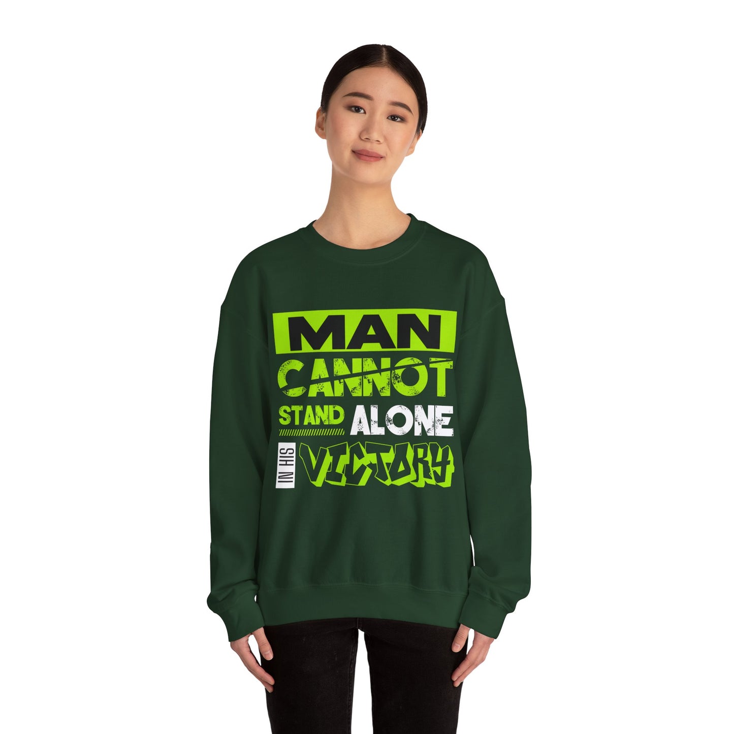 EMIY Teen Victory Quote Unisex Sweatshirt