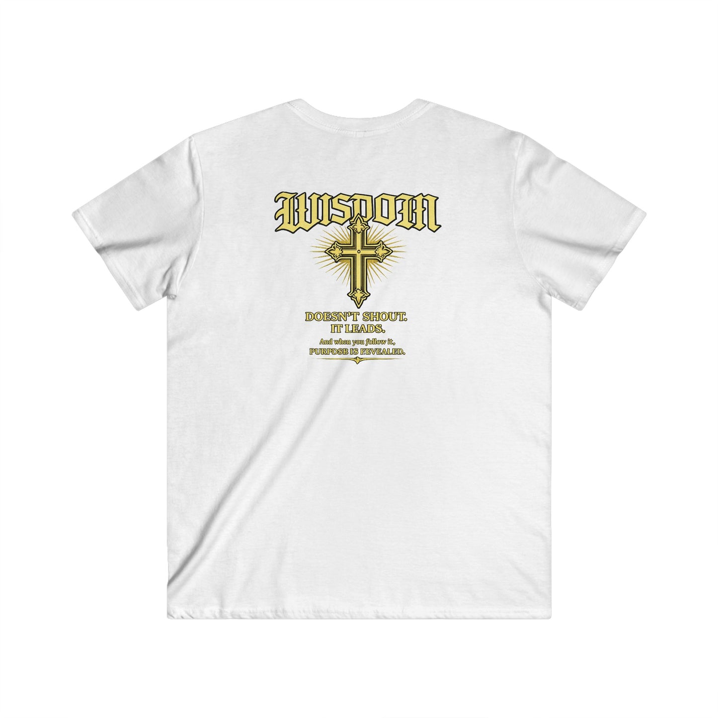 EMIY Wisdom Cross V-Neck Unisex Tee