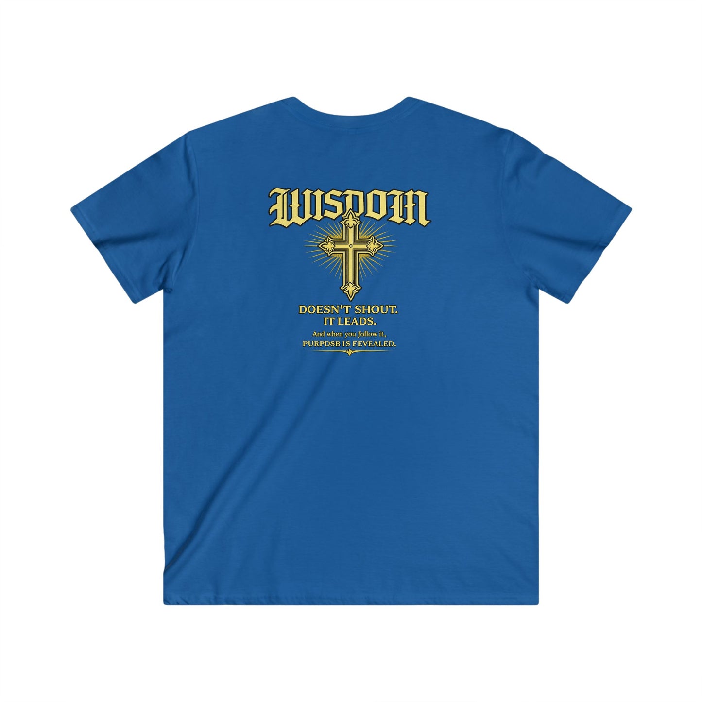 EMIY Wisdom Cross V-Neck Unisex Tee