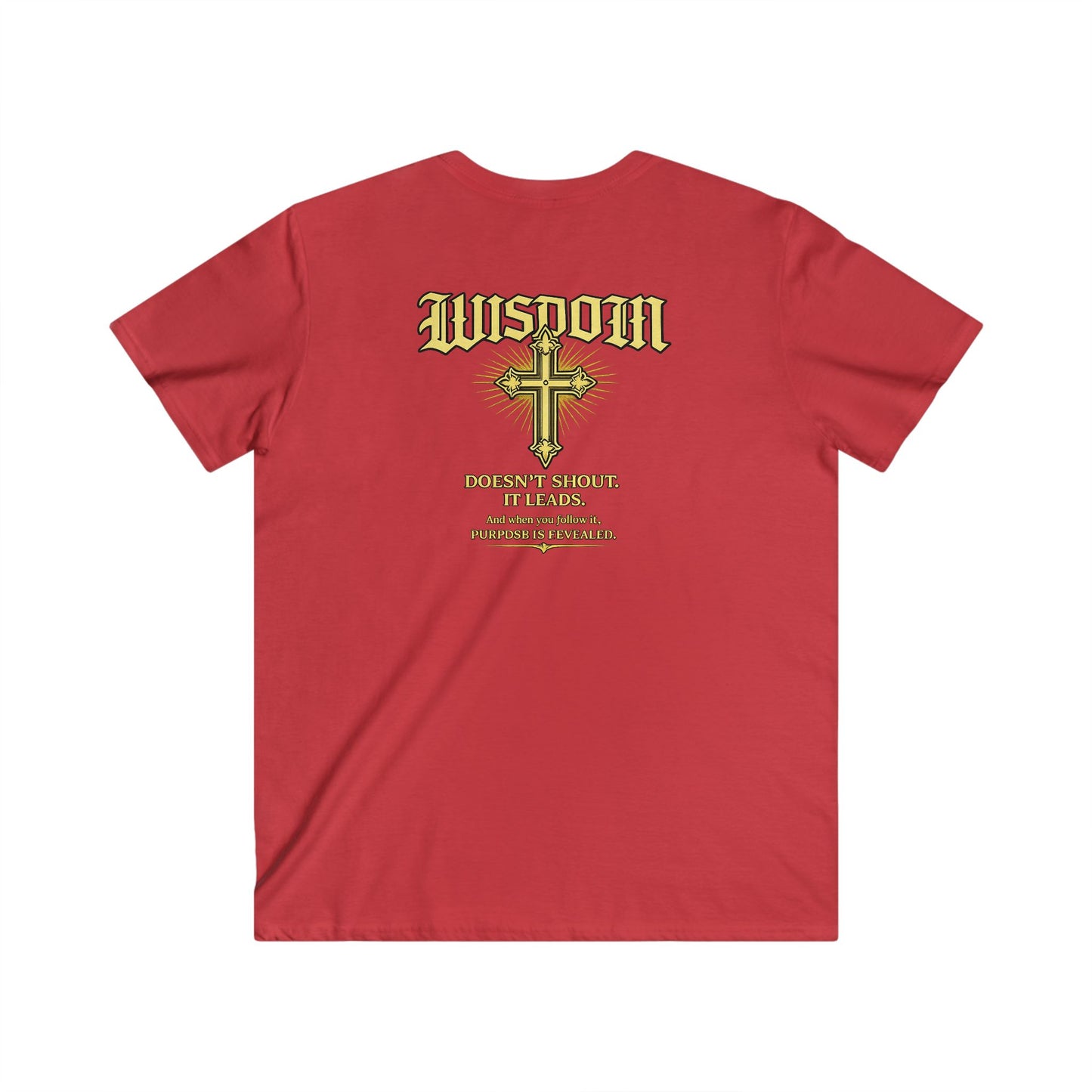 EMIY Wisdom Cross V-Neck Unisex Tee