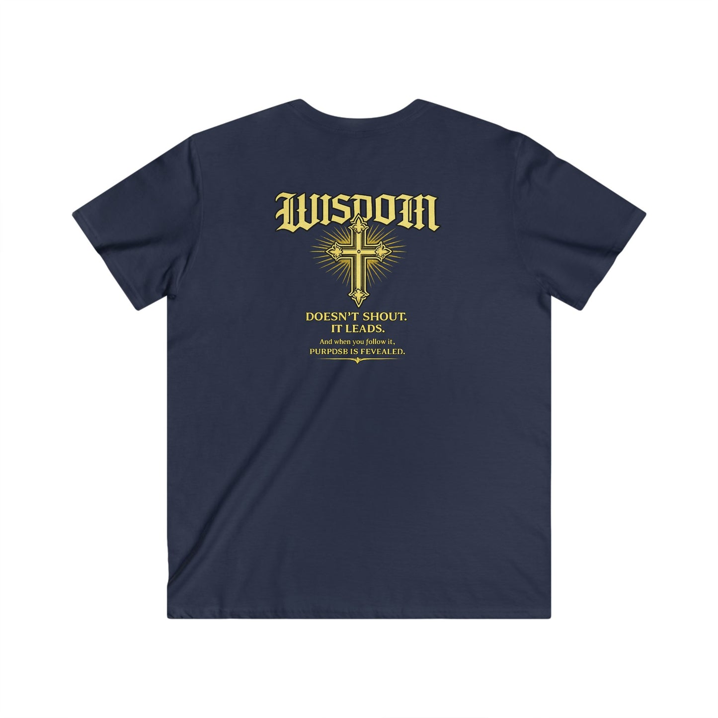 EMIY Wisdom Cross V-Neck Unisex Tee