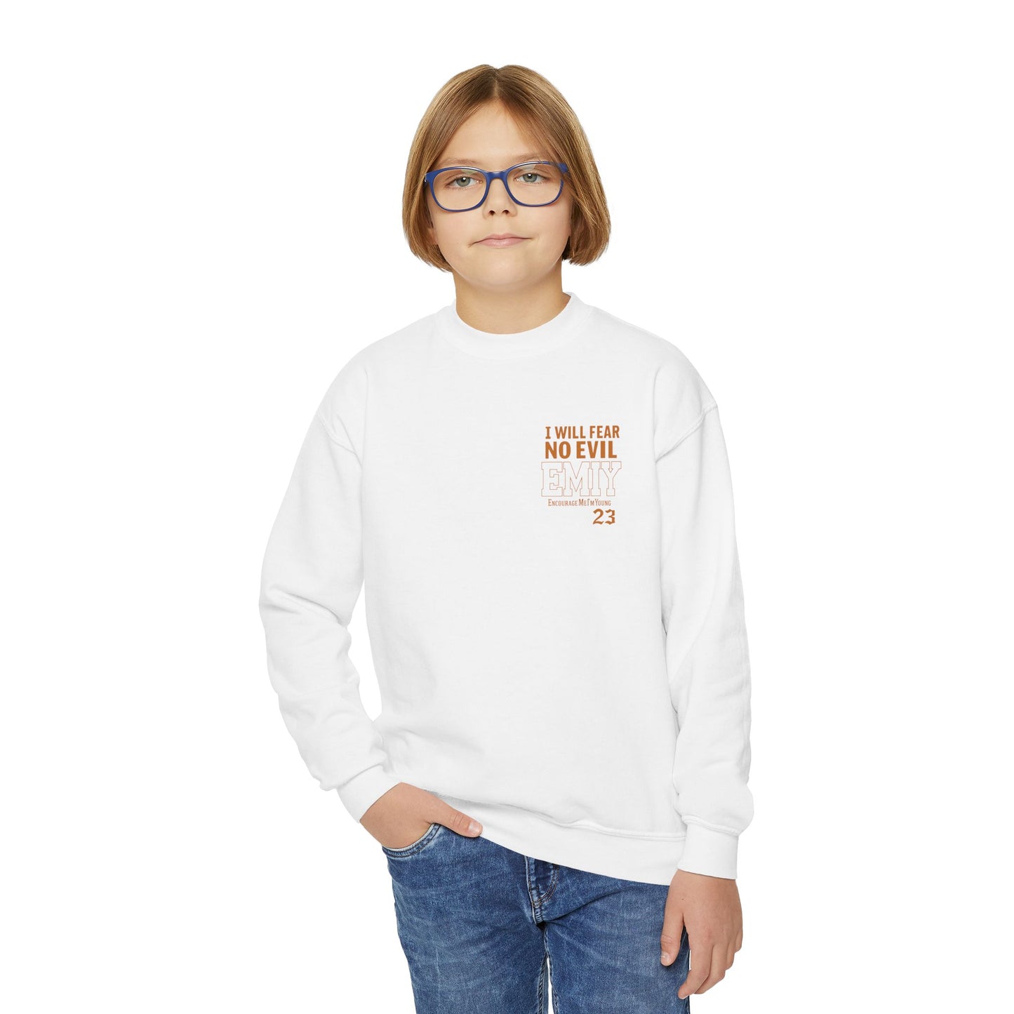EMIY Kids Sweatshirt - Psalm 23 'The Lord Is My Shepherd' Youth Pullover