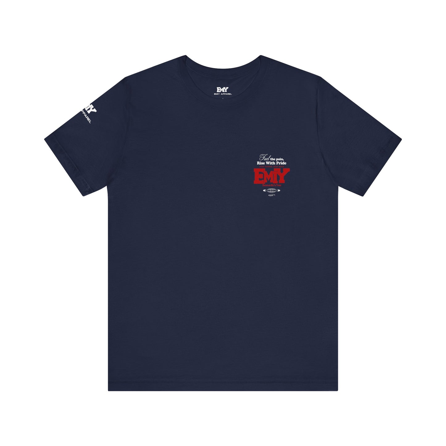 Motivational Fitness T-Shirt - 'Fuel The Pain, Rise With Pride'