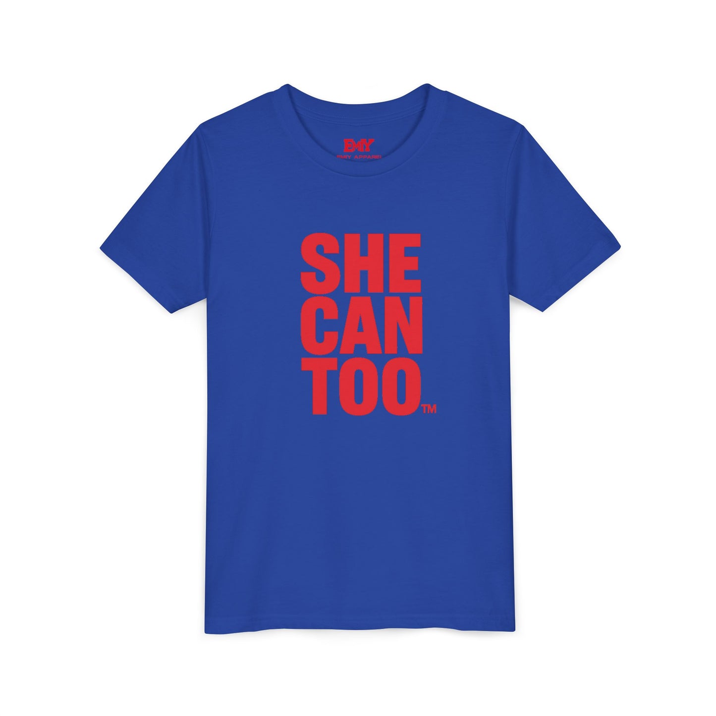 Empowerment Youth Tee - "She Can Too" Inspirational Shirt