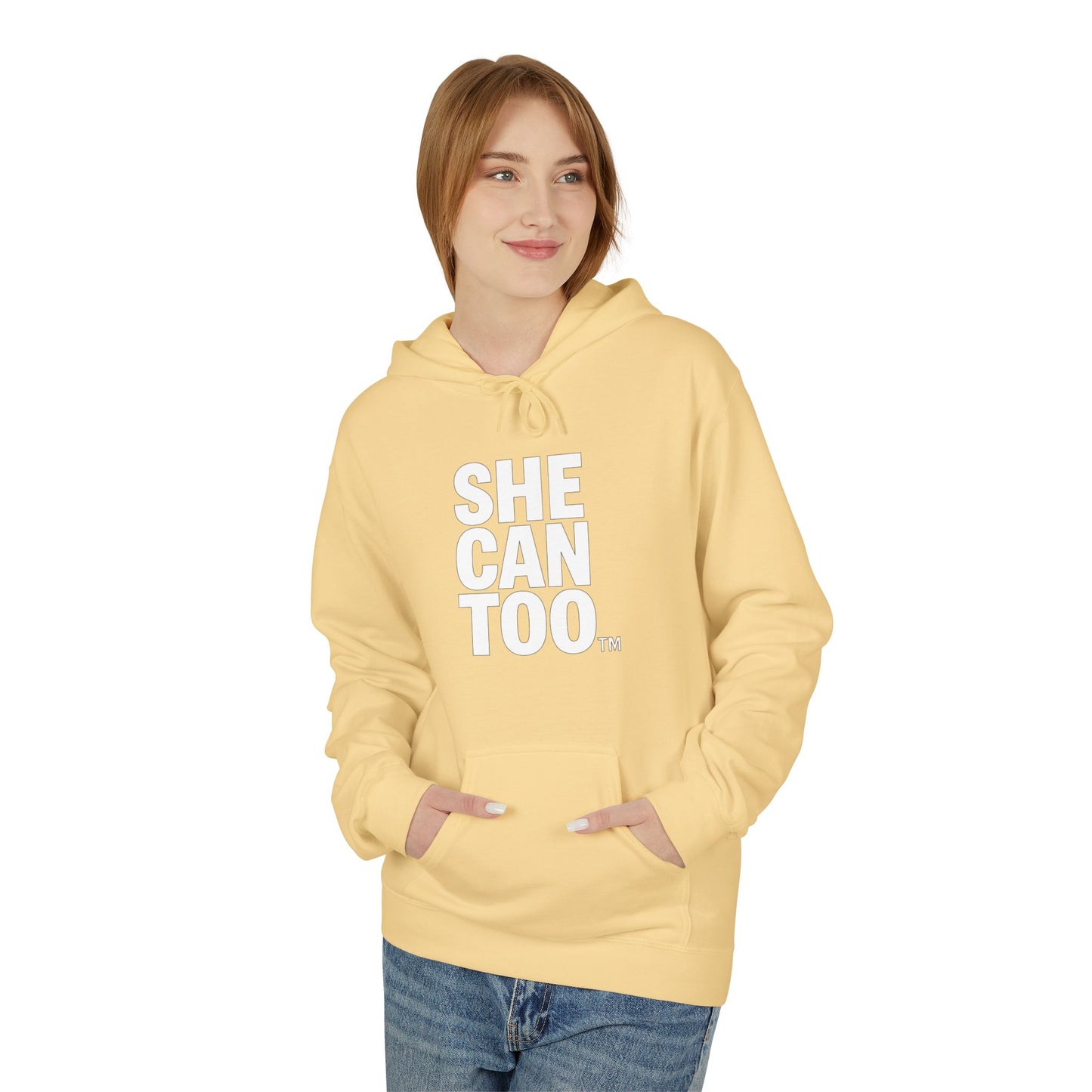 She Can Too Hoodie (She Leads)