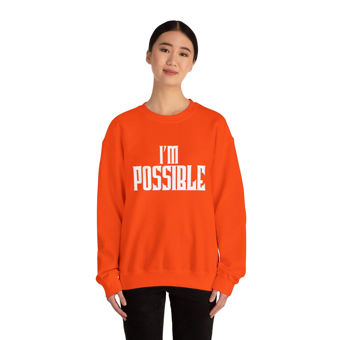 Teen Crewneck Sweatshirt - I'M POSSIBLE Self-Inspiration Design