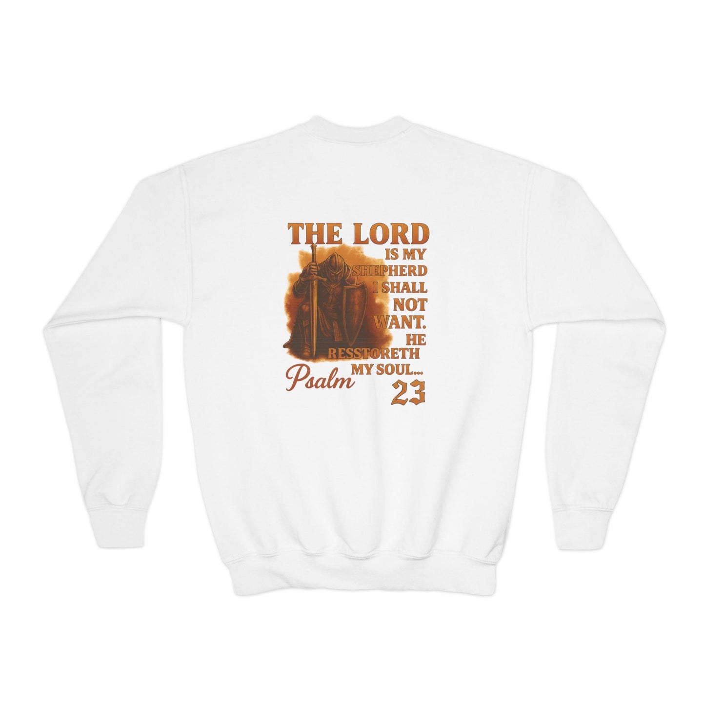 EMIY Kids Sweatshirt - Psalm 23 'The Lord Is My Shepherd' Youth Pullover