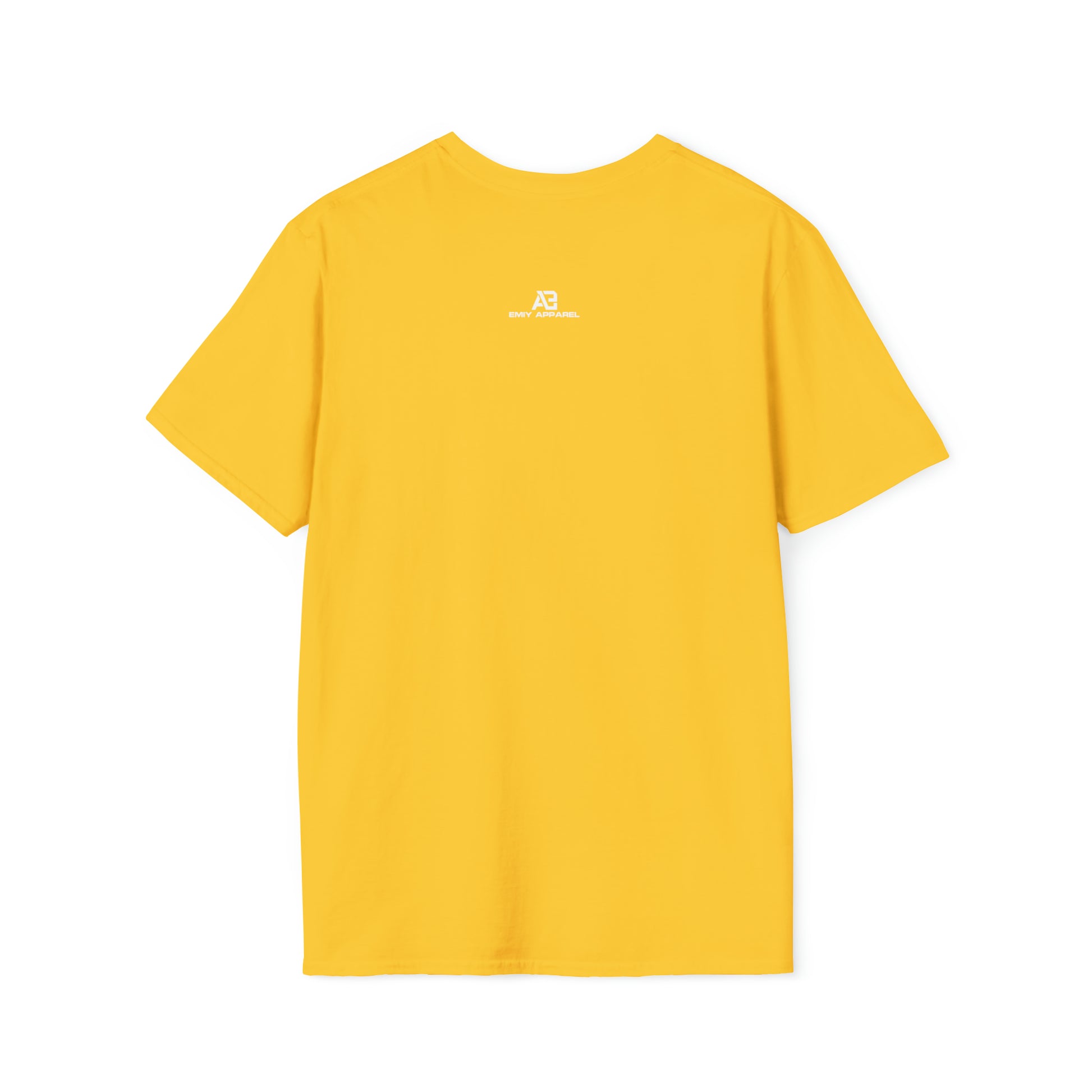yellow back EMIY Burnt Unisex Softstyle T-Shirt