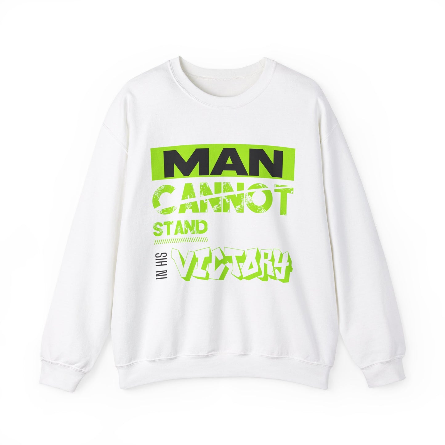 EMIY Teen Victory Quote Unisex Sweatshirt