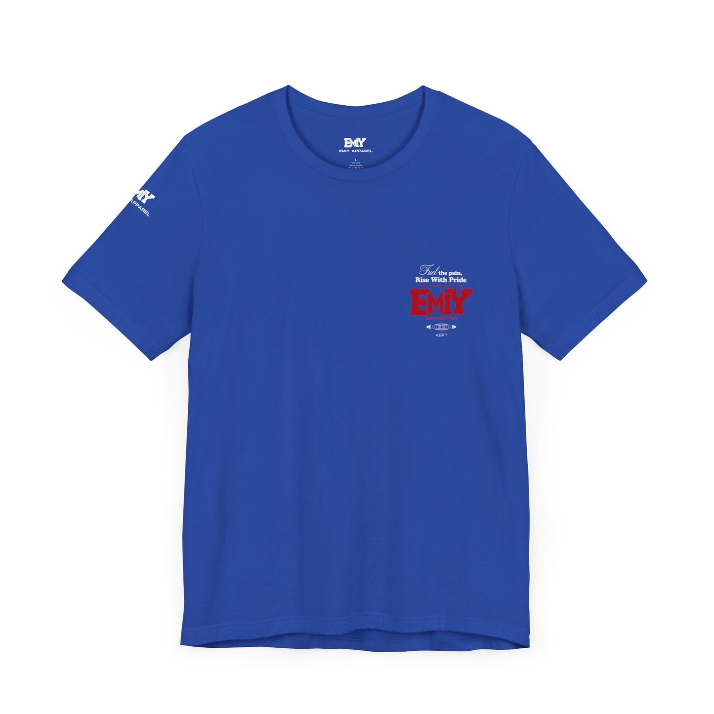 Motivational Fitness T-Shirt - 'Fuel The Pain, Rise With Pride'