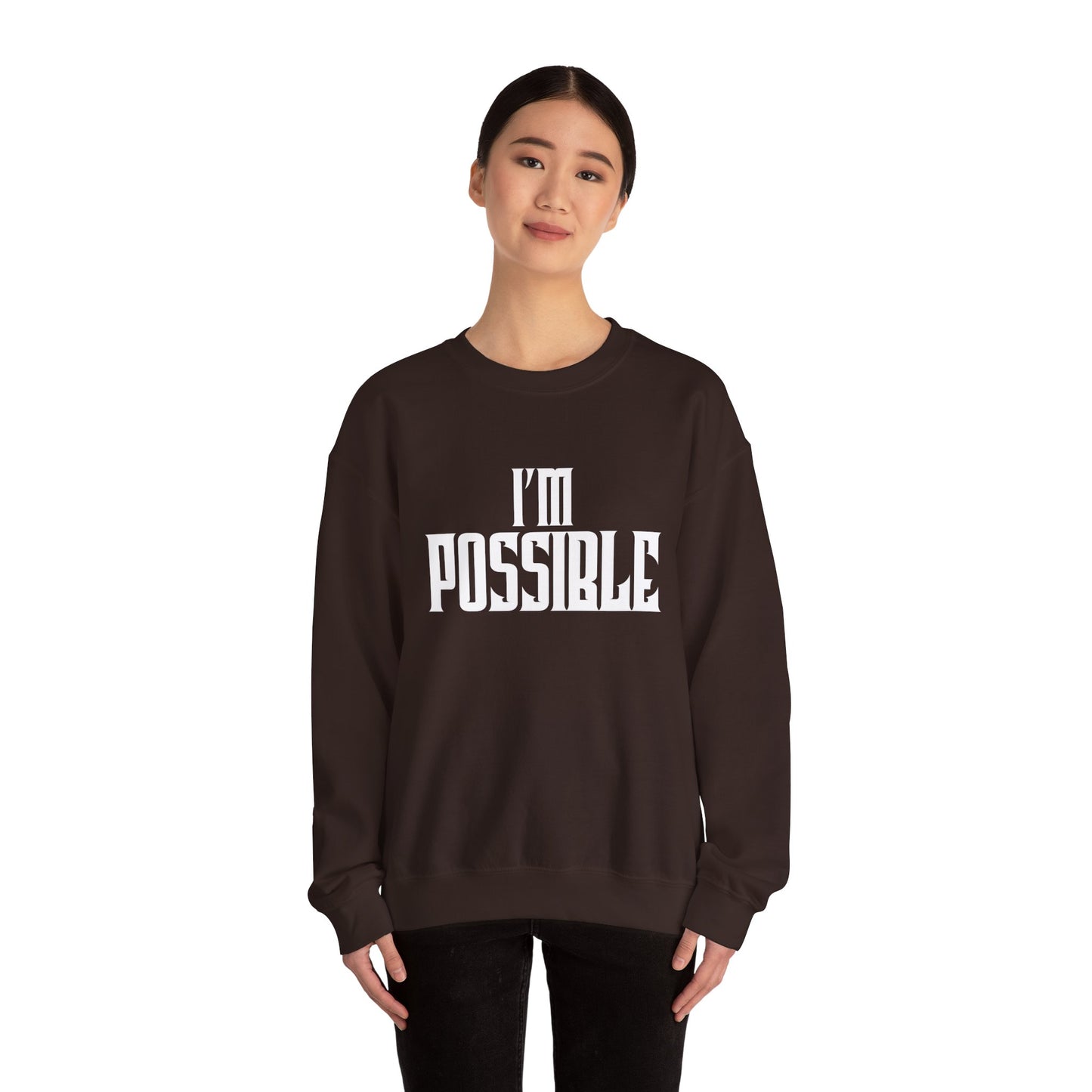 Teen Crewneck Sweatshirt - I'M POSSIBLE Self-Inspiration Design