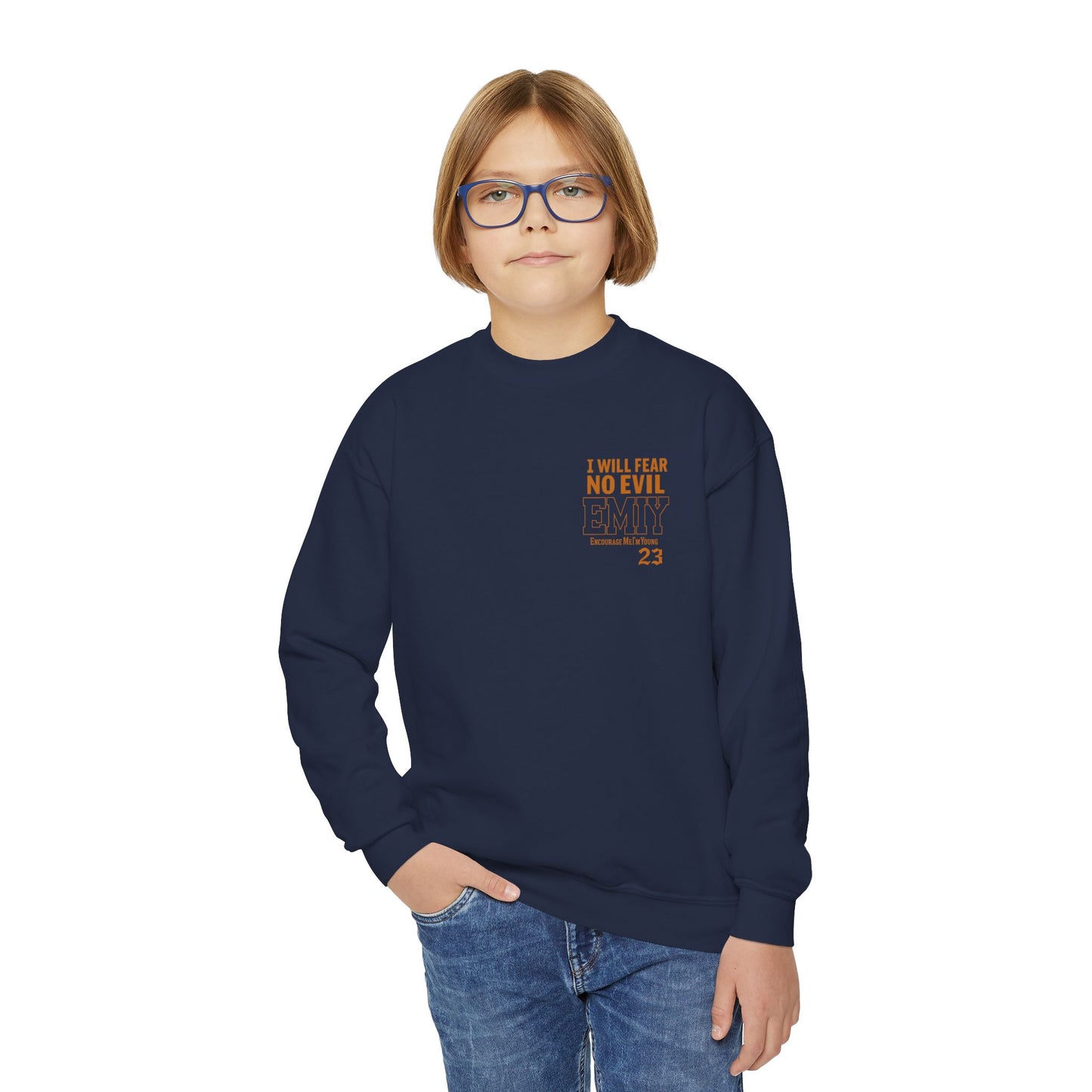 EMIY Kids Sweatshirt - Psalm 23 'The Lord Is My Shepherd' Youth Pullover