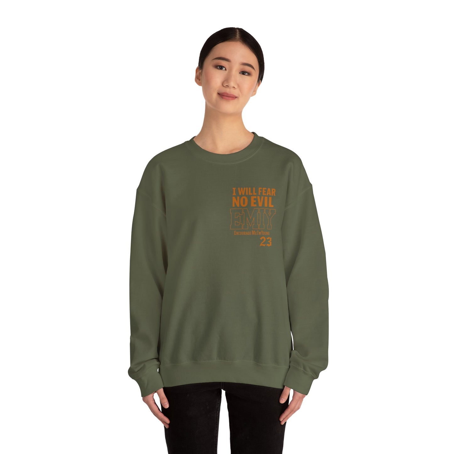 Bible Verse Sweatshirt - Psalms 23 Fear No Evil