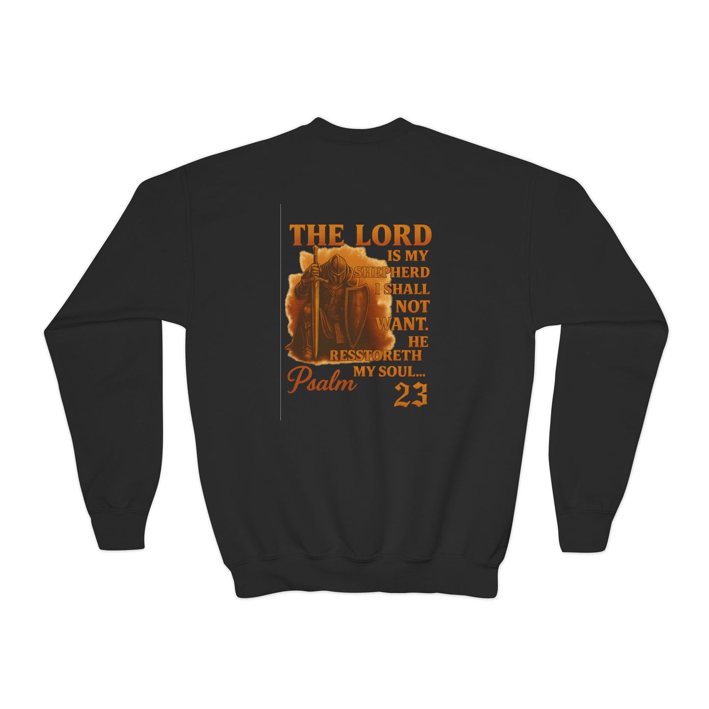 EMIY Kids Sweatshirt - Psalm 23 'The Lord Is My Shepherd' Youth Pullover