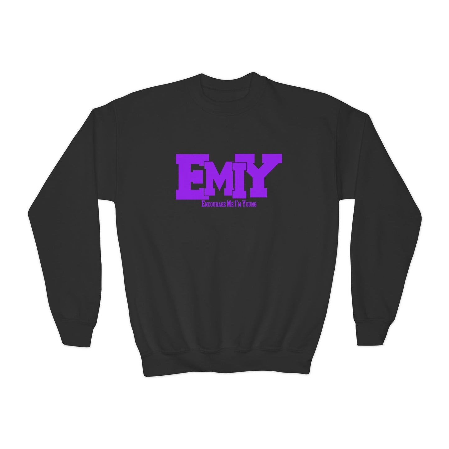 EMIY Youth Purple Crewneck Sweatshirt