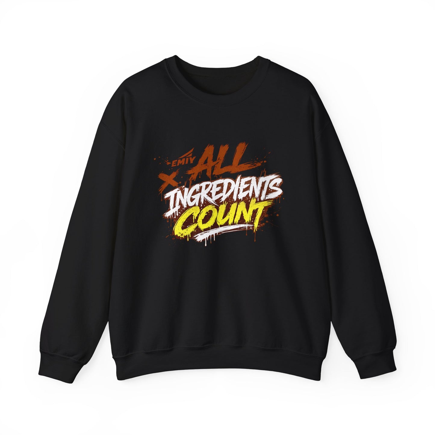"All Ingredients Count" Crew Sweatshirt