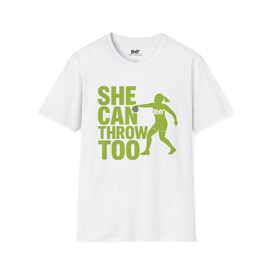 EMIY She Can Throw Too T-shirt