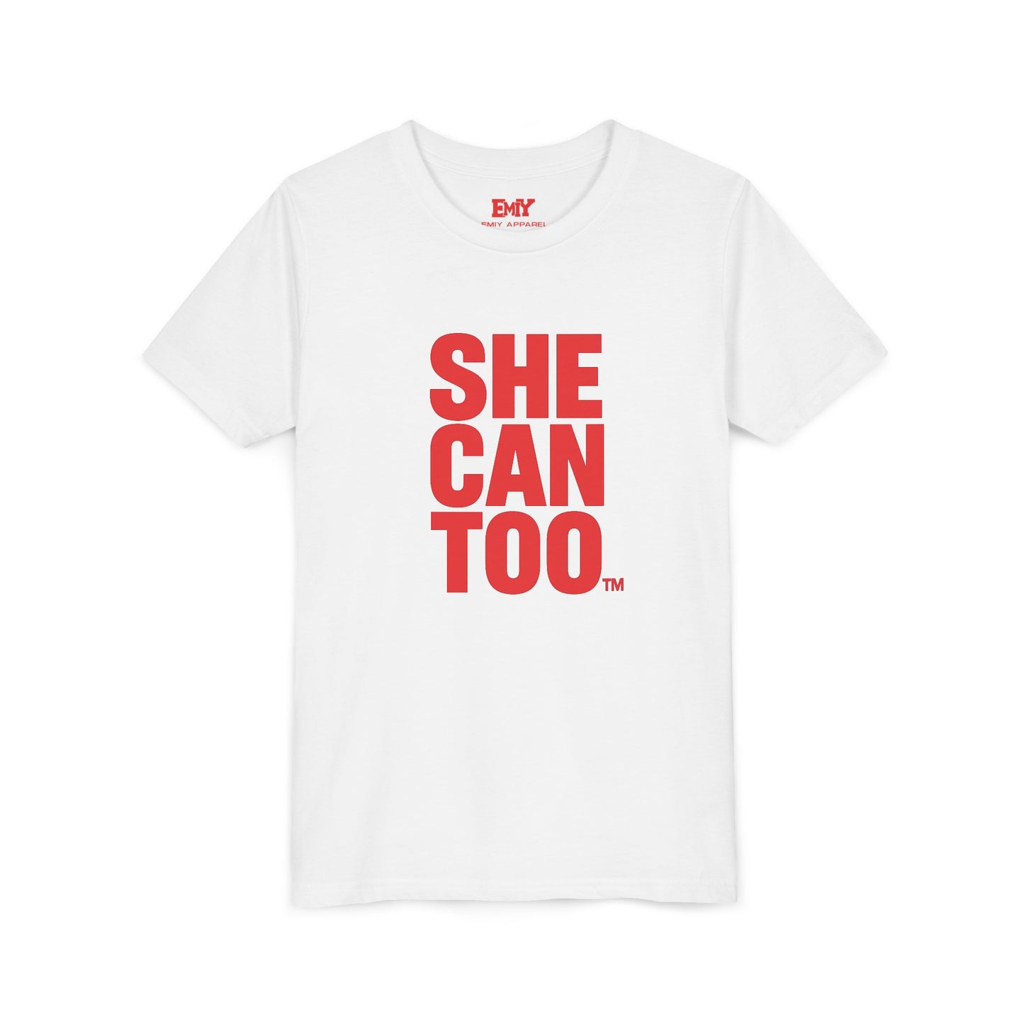 Empowerment Youth Tee - "She Can Too" Inspirational Shirt