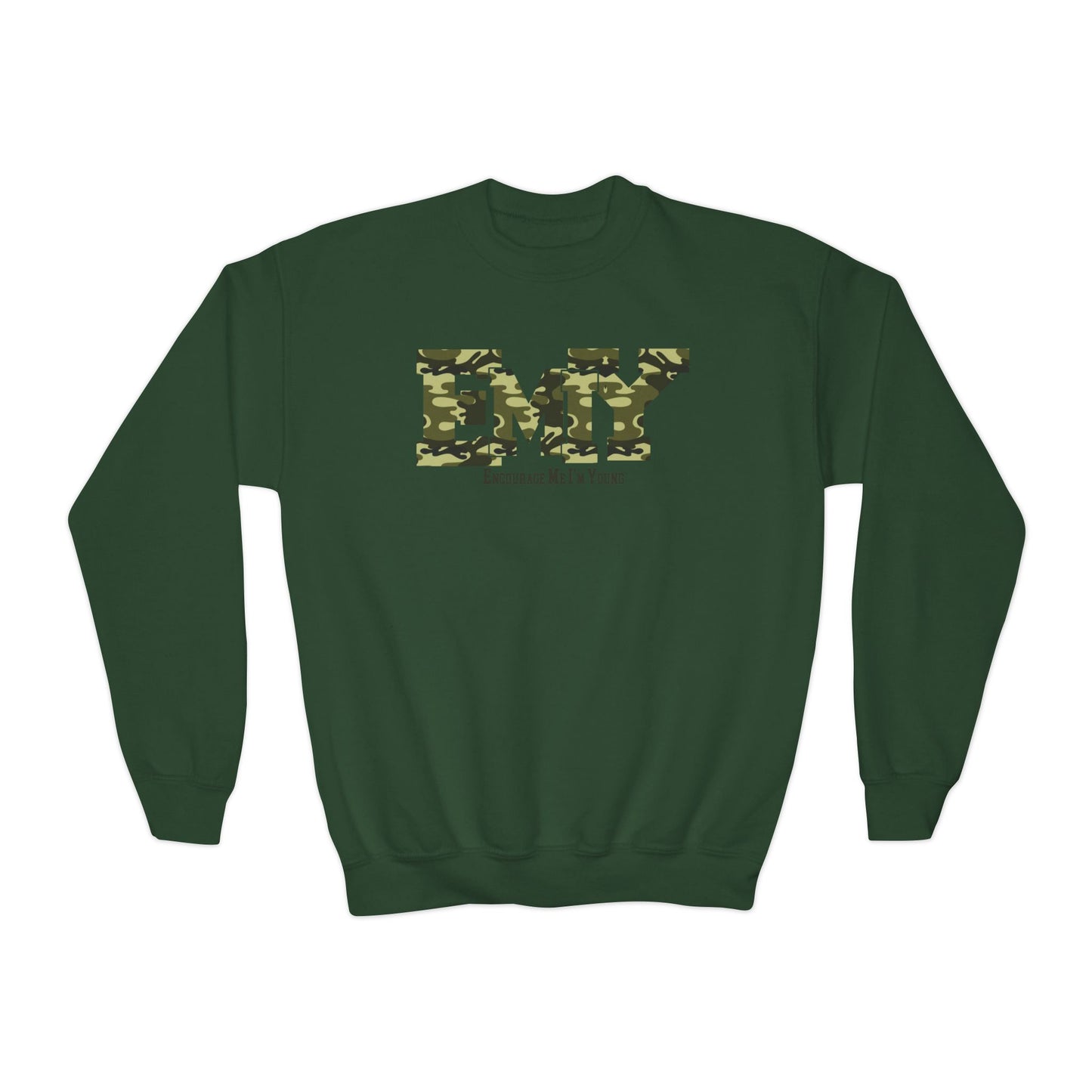 EMIY Youth Camo Crewneck Sweatshirt