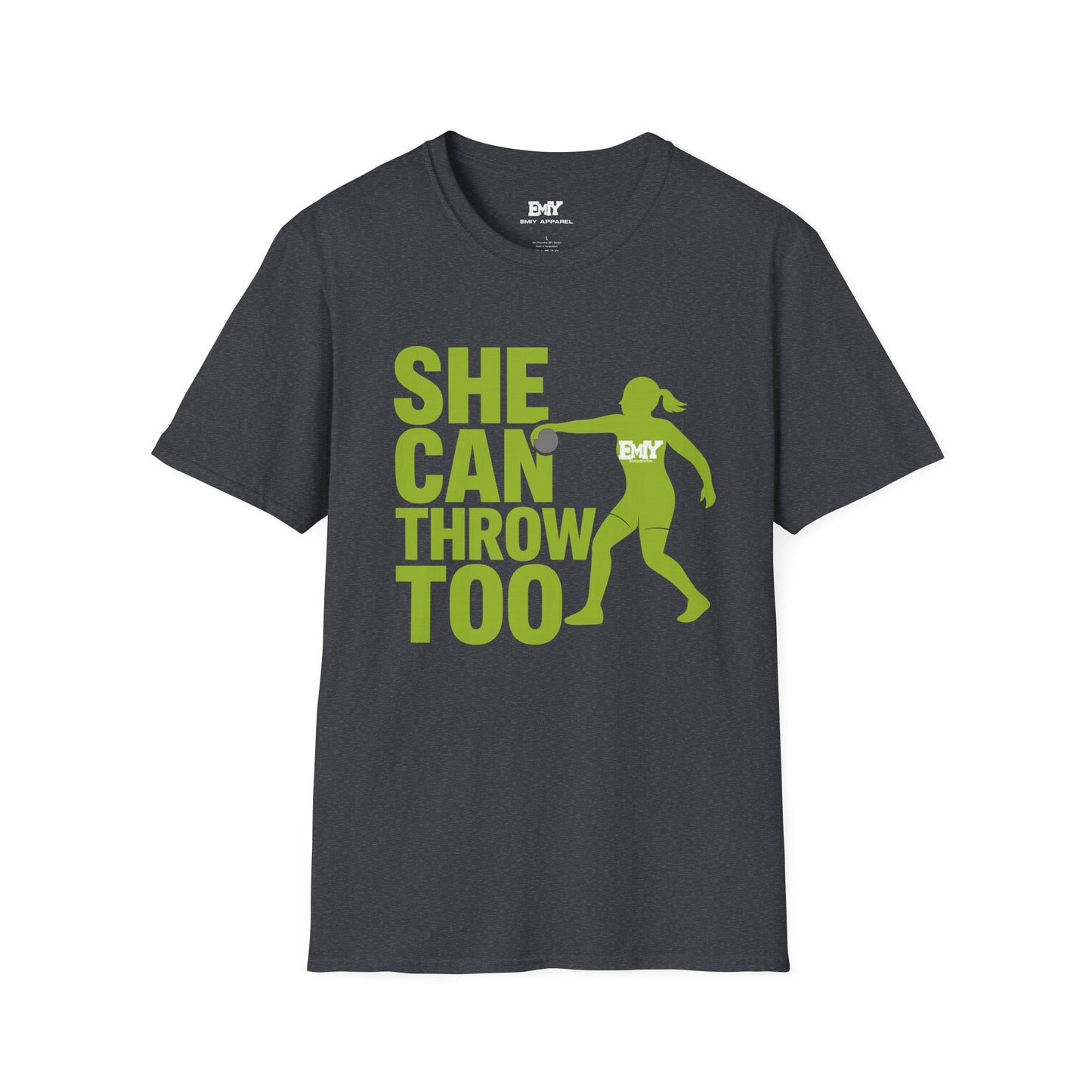 EMIY She Can Throw Too T-shirt