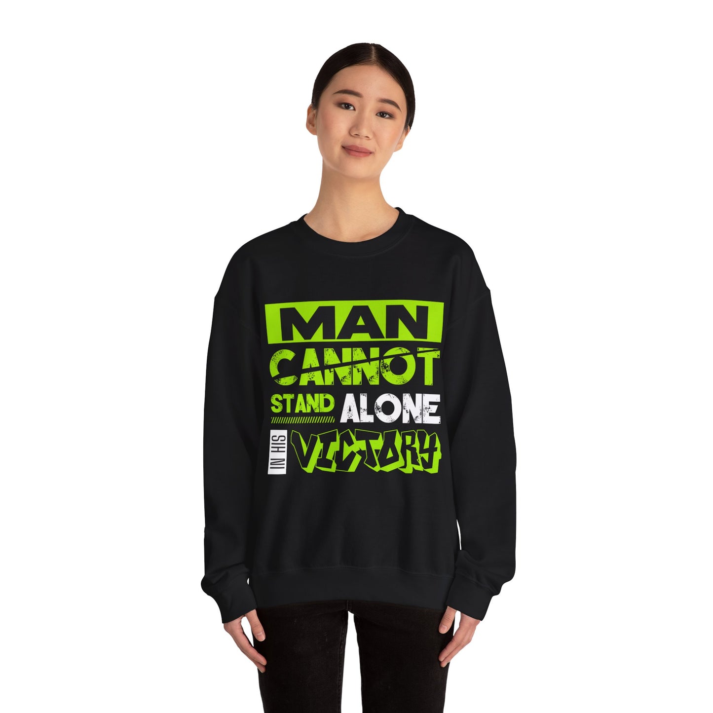 EMIY Teen Victory Quote Unisex Sweatshirt