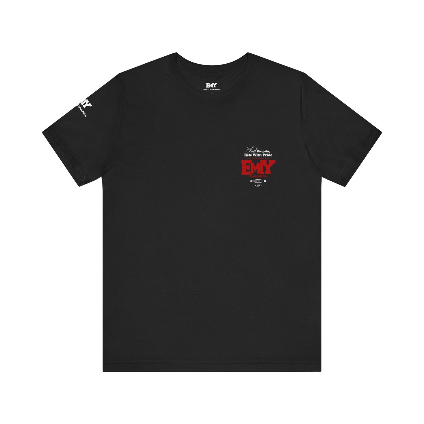 Motivational Fitness T-Shirt - 'Fuel The Pain, Rise With Pride'