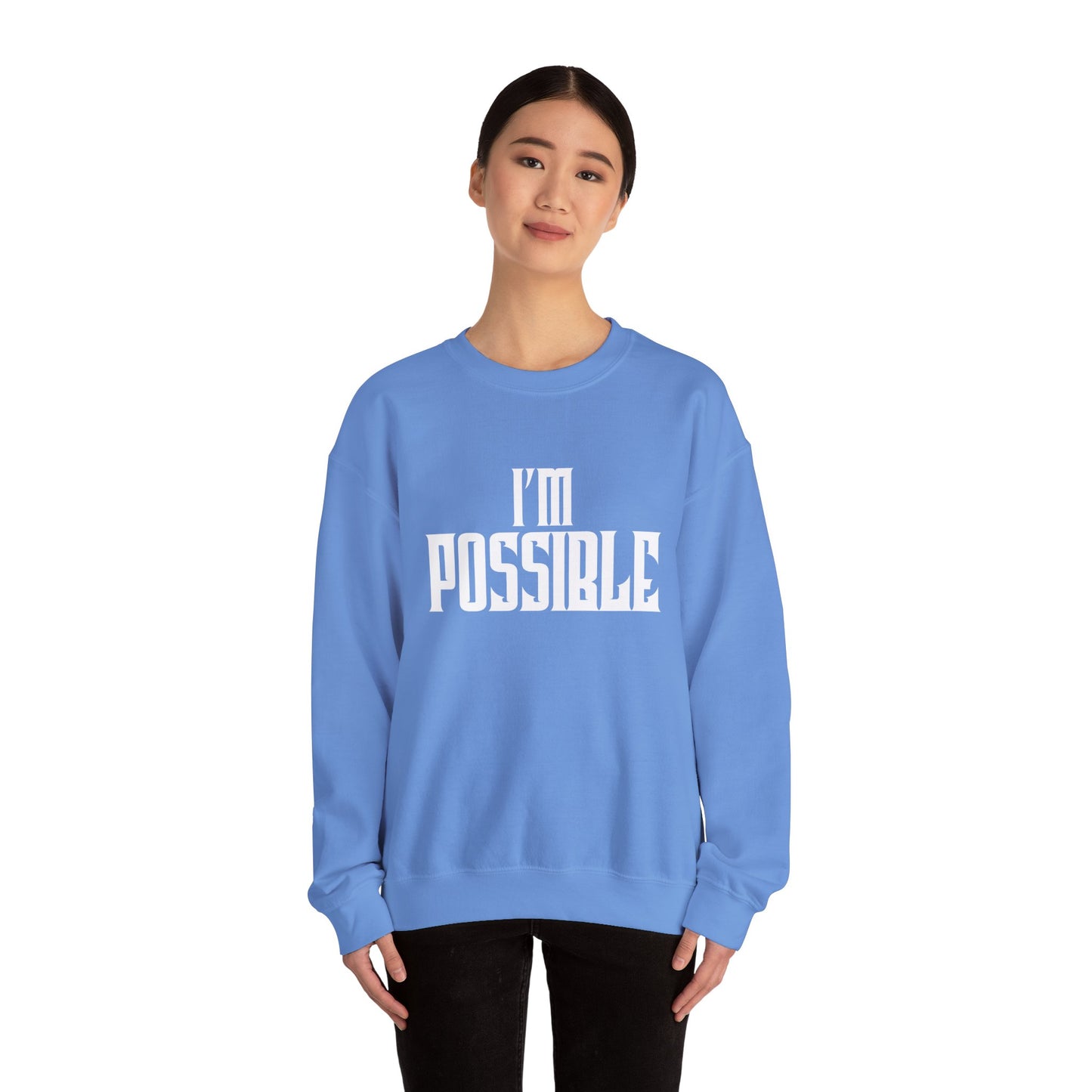 Teen Crewneck Sweatshirt - I'M POSSIBLE Self-Inspiration Design