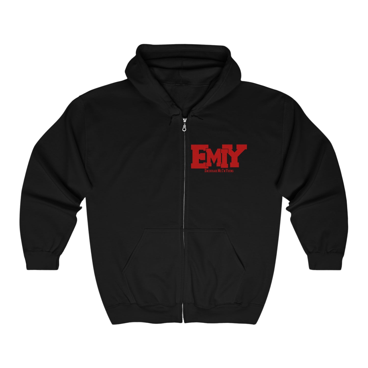 New EMIY Red Teen Zip Hoodie