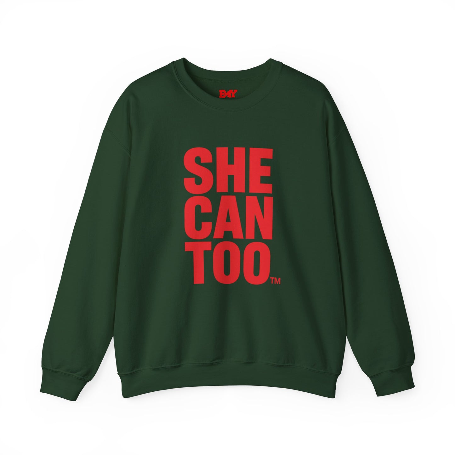She Can Too Red Sweatshirt (Unapologetically Me)