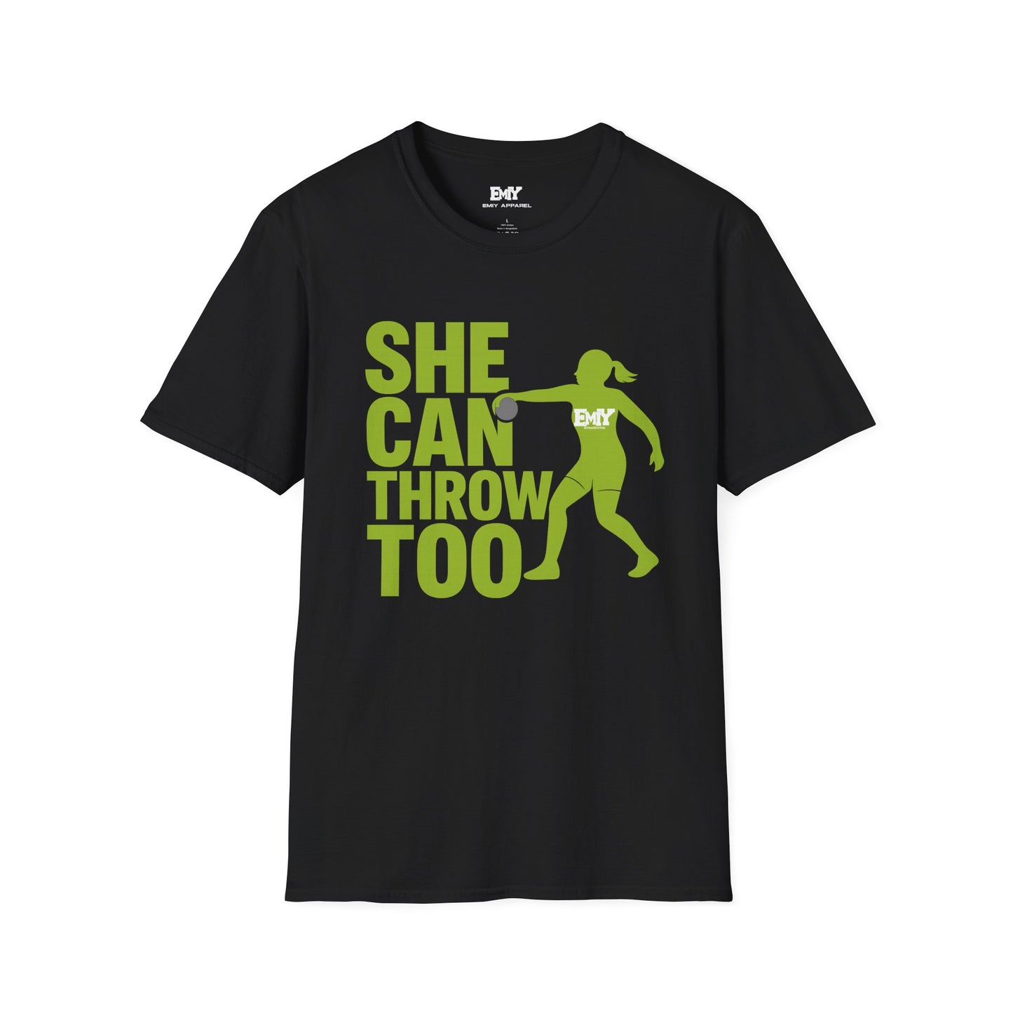 EMIY She Can Throw Too T-shirt