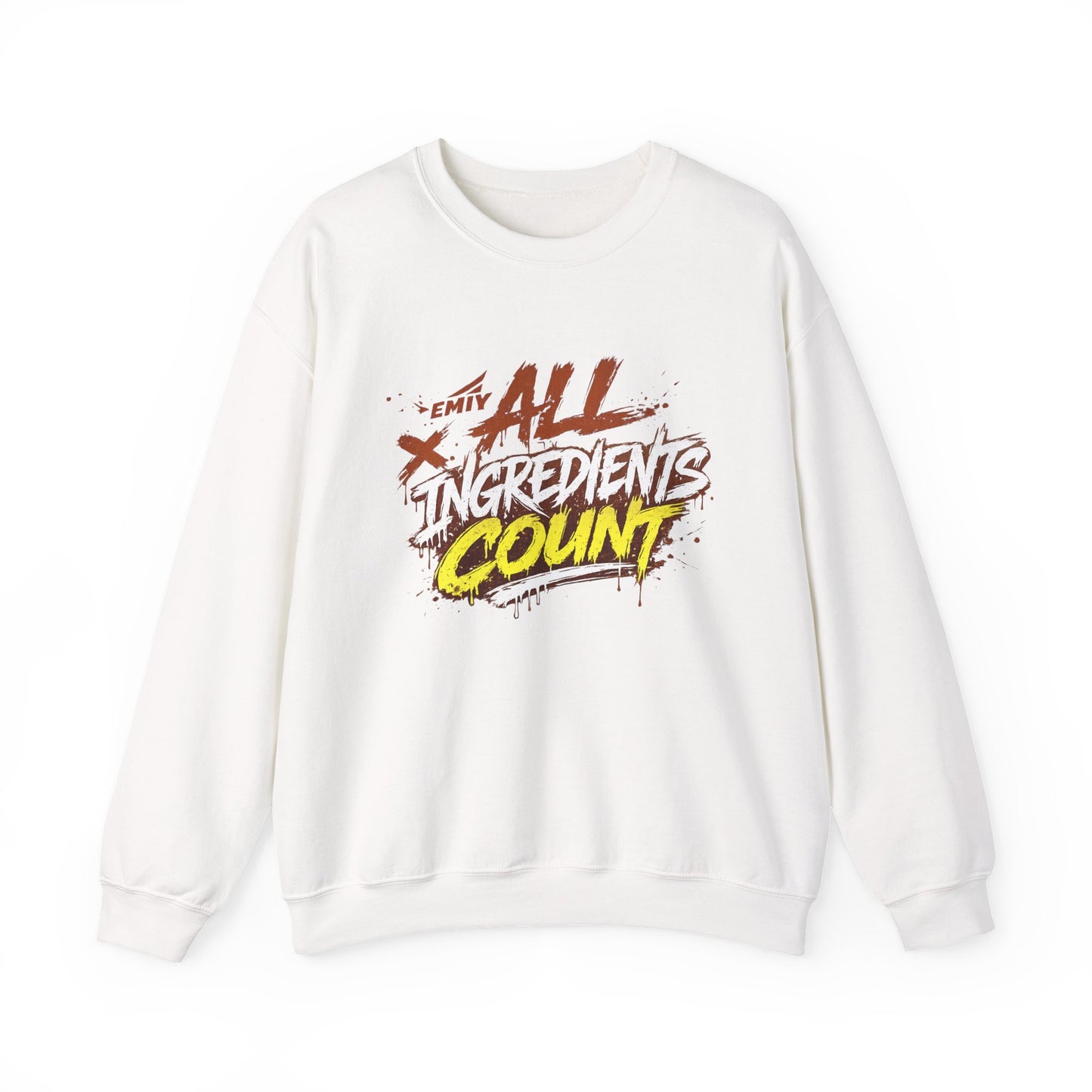 "All Ingredients Count" Crew Sweatshirt