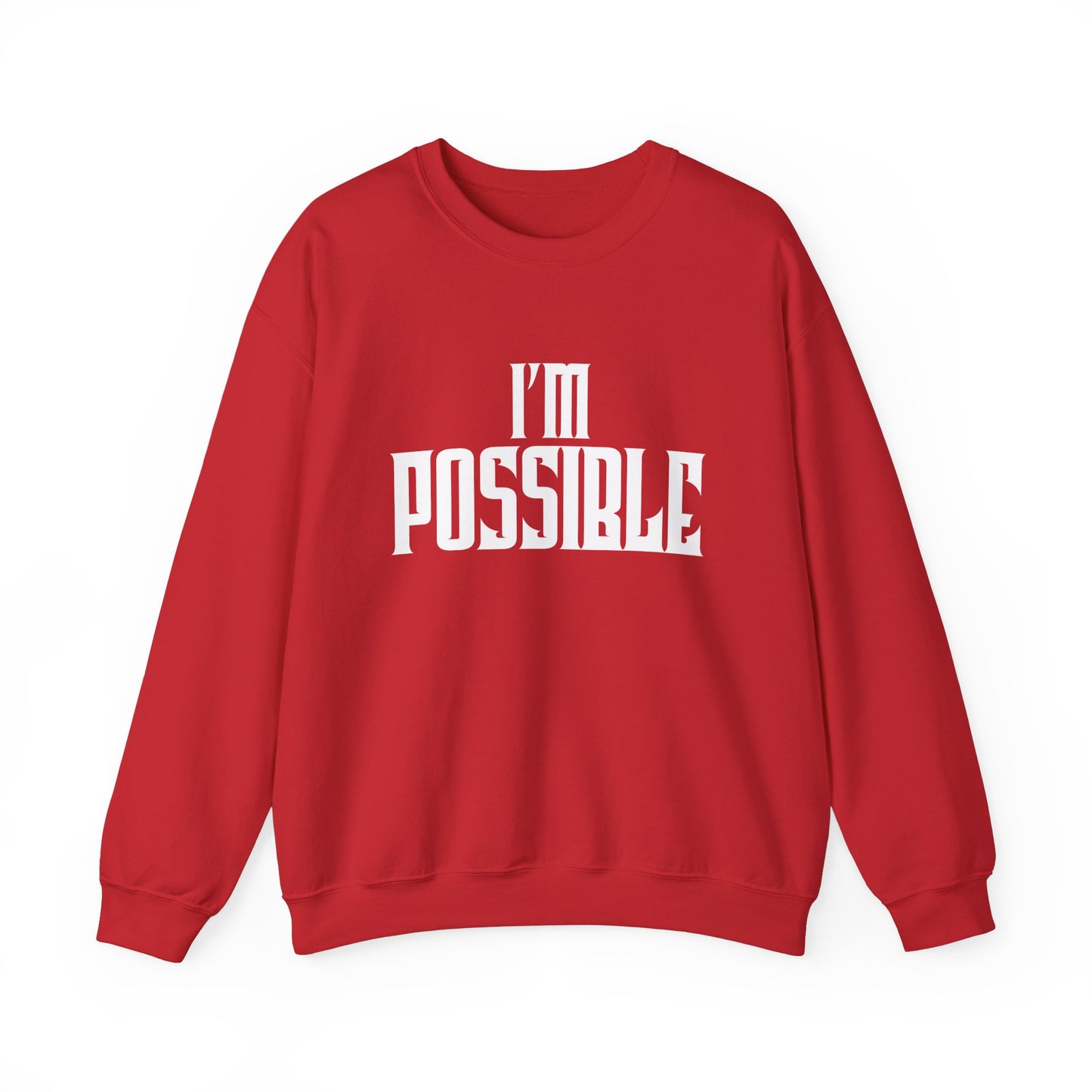 Teen Crewneck Sweatshirt - I'M POSSIBLE Self-Inspiration Design