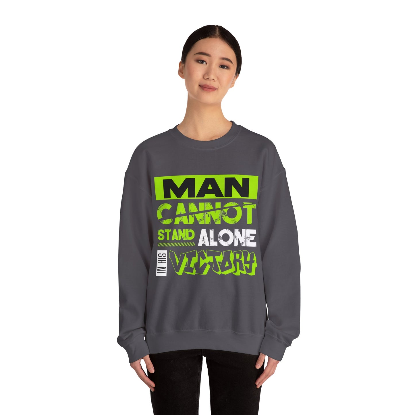 EMIY Teen Victory Quote Unisex Sweatshirt