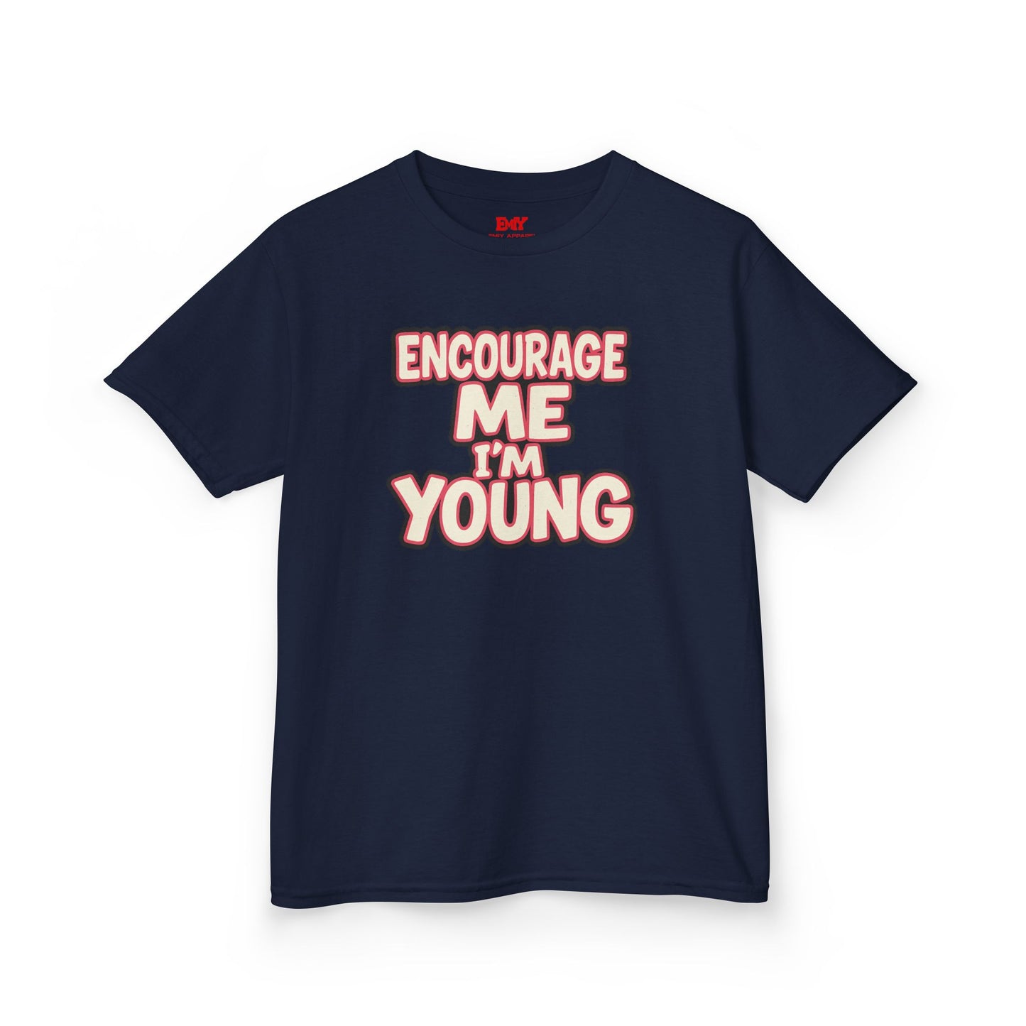 Kids Tee — "Encourage Me I'm Young" Positive Youth Graphic T-Shirt