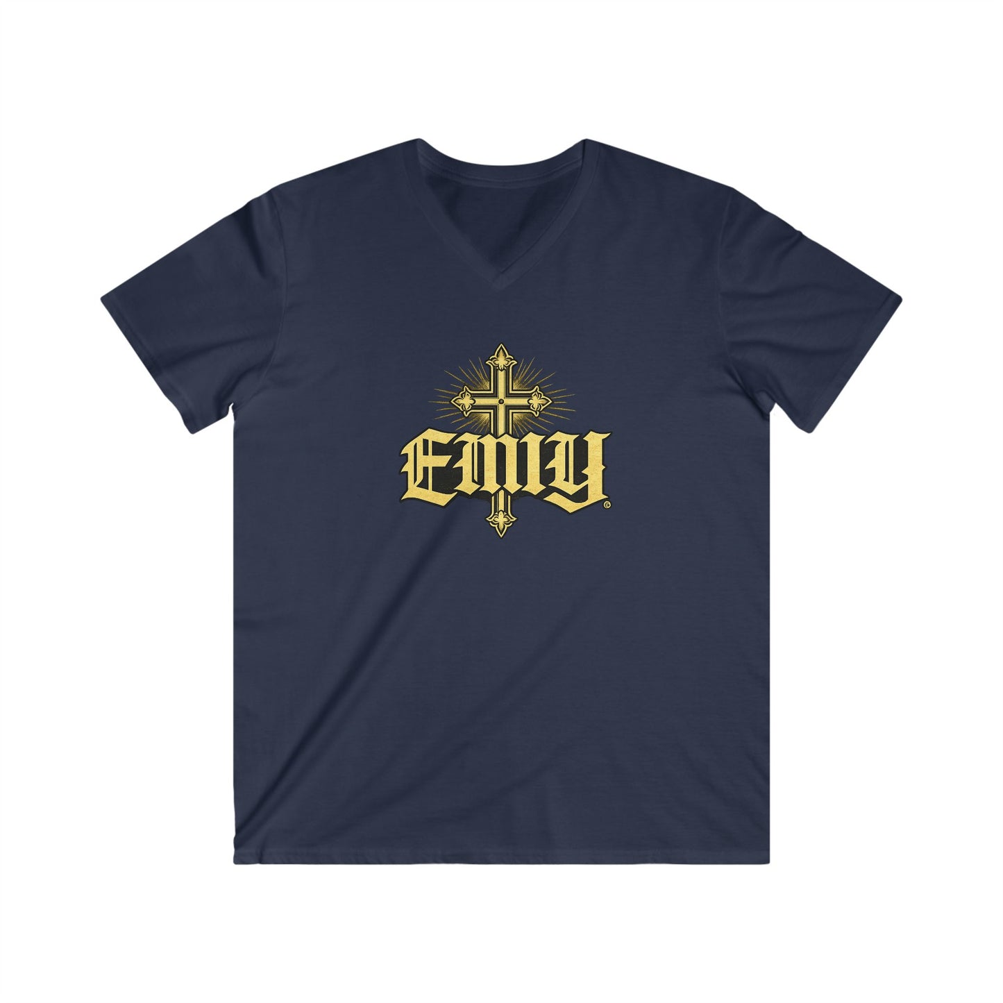 EMIY Wisdom Cross V-Neck Unisex Tee