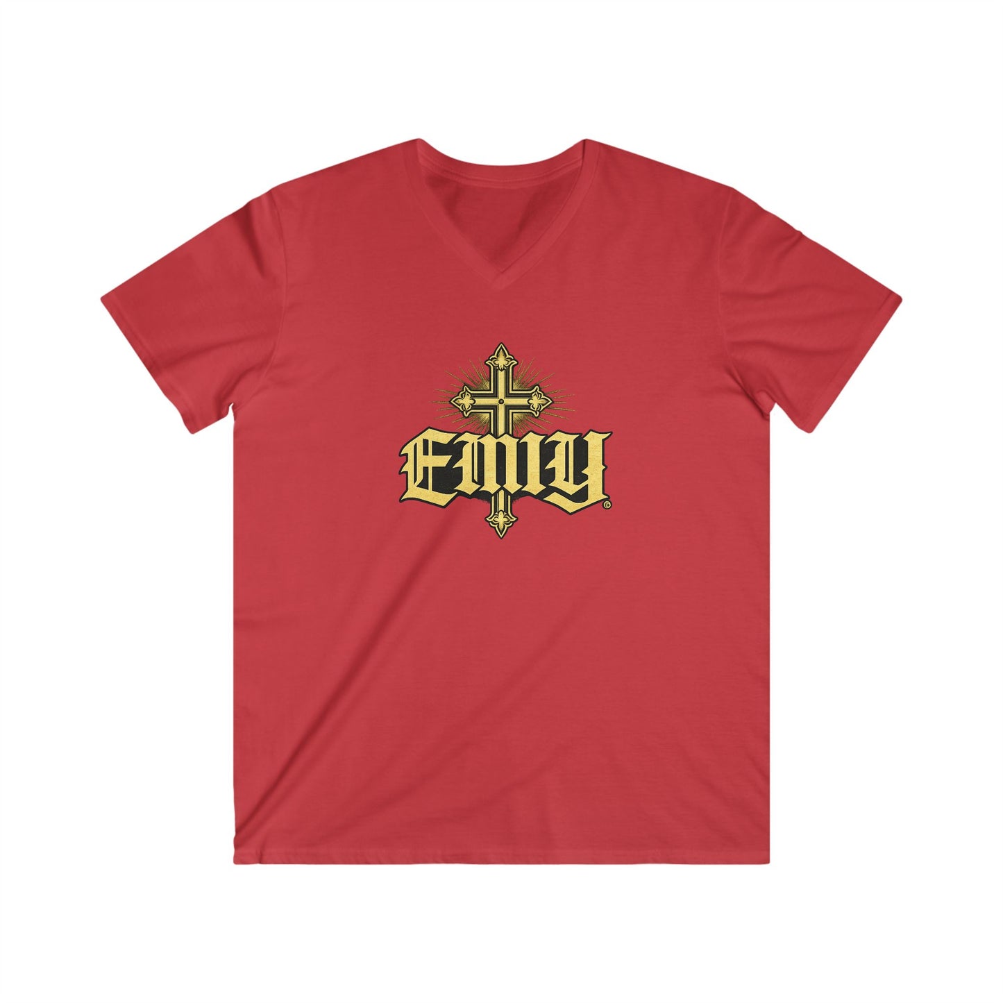 EMIY Wisdom Cross V-Neck Unisex Tee