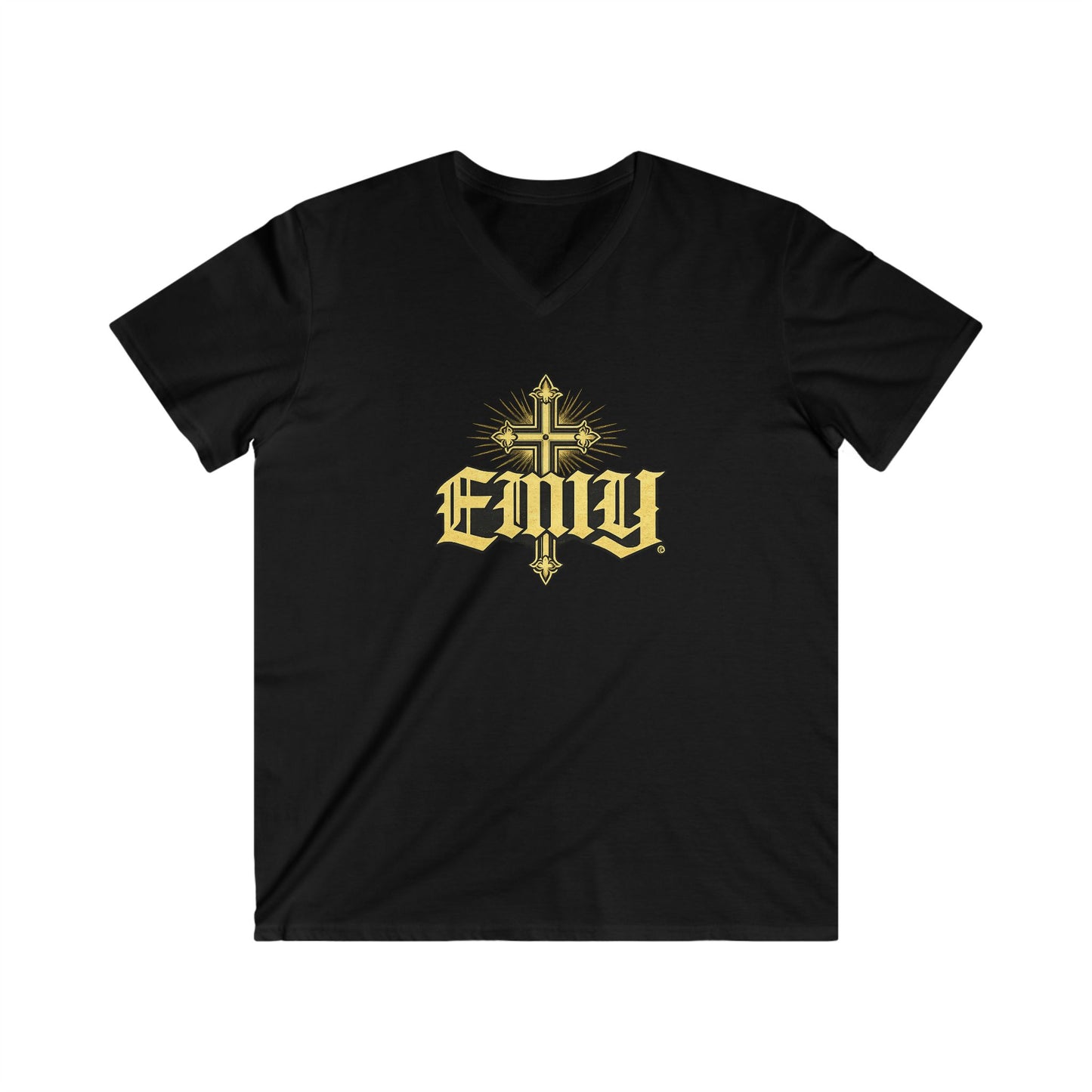 EMIY Wisdom Cross V-Neck Unisex Tee