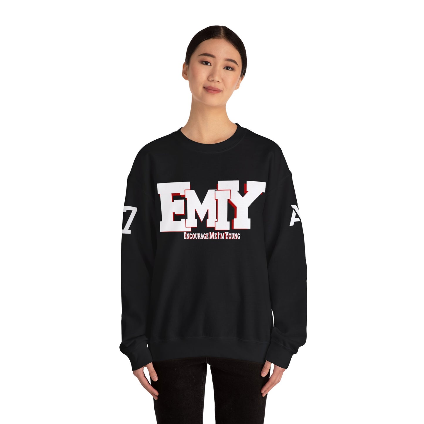 EMIY Varsity Unisex Crewneck Sweatshirt